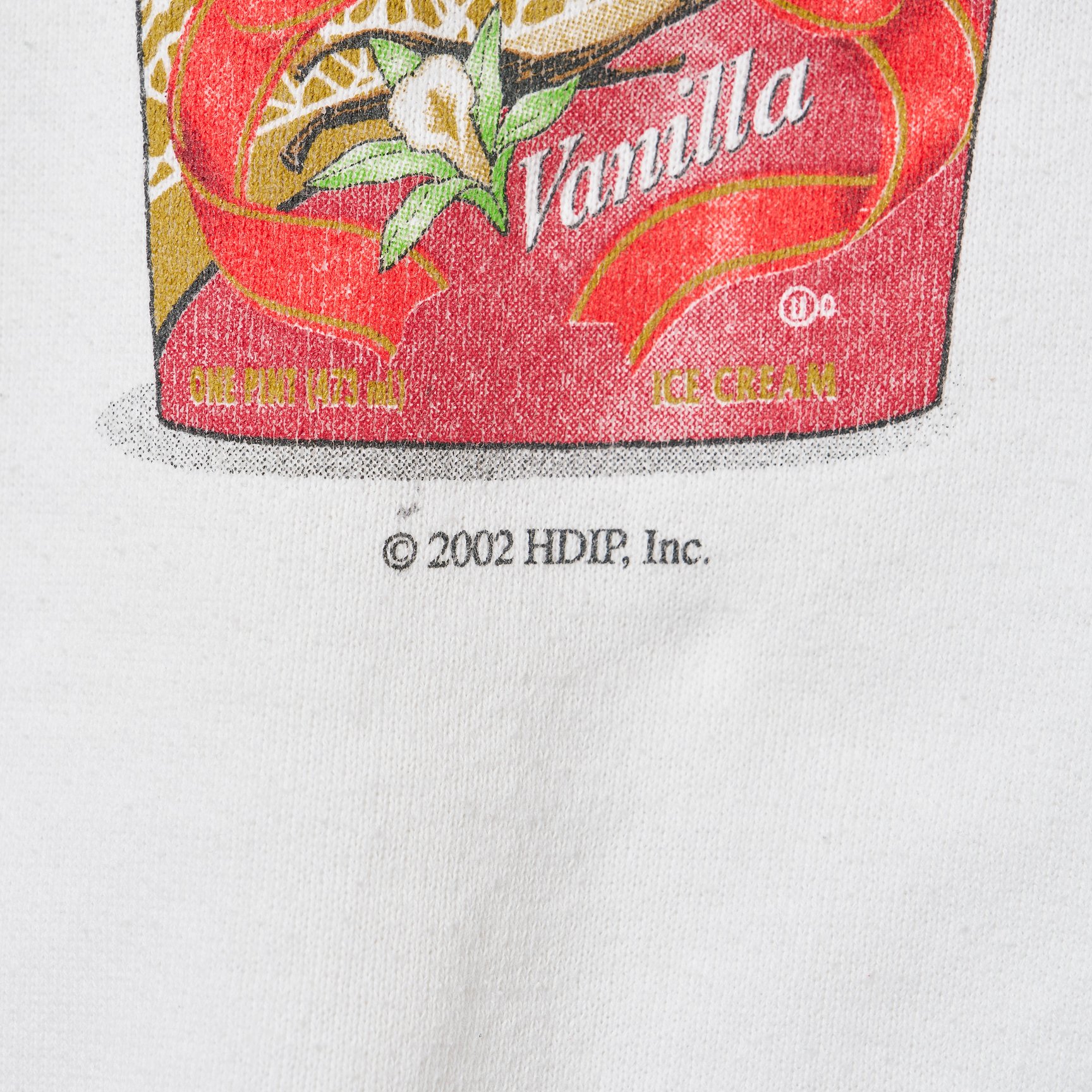 ハーゲンダッツのスウェットのプリントアップ