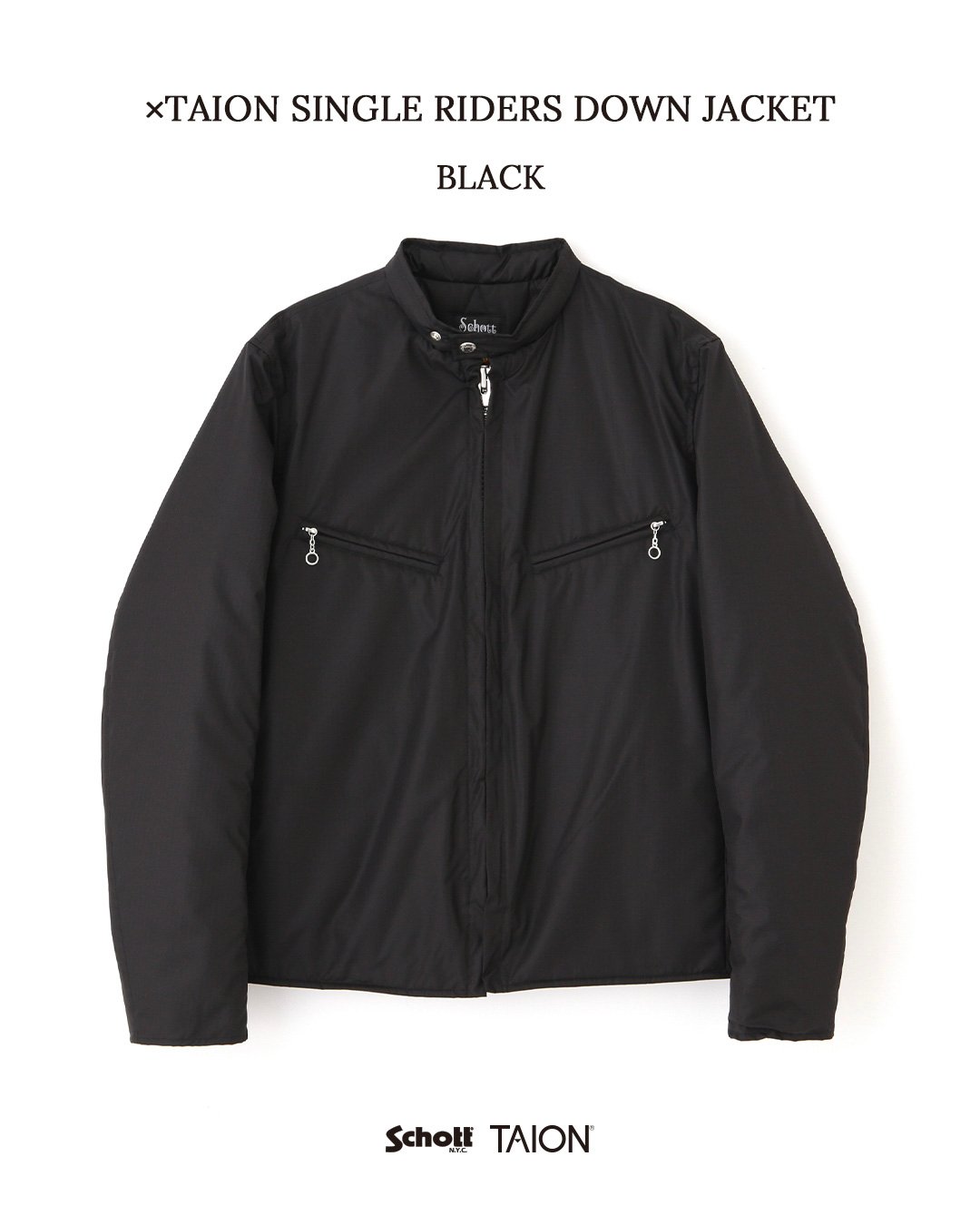 Schott ショットTAION タイオン インナーダウンベスト ブラック L 楽天市場】ショット×タイオン メンズ ダウンベスト Schott x