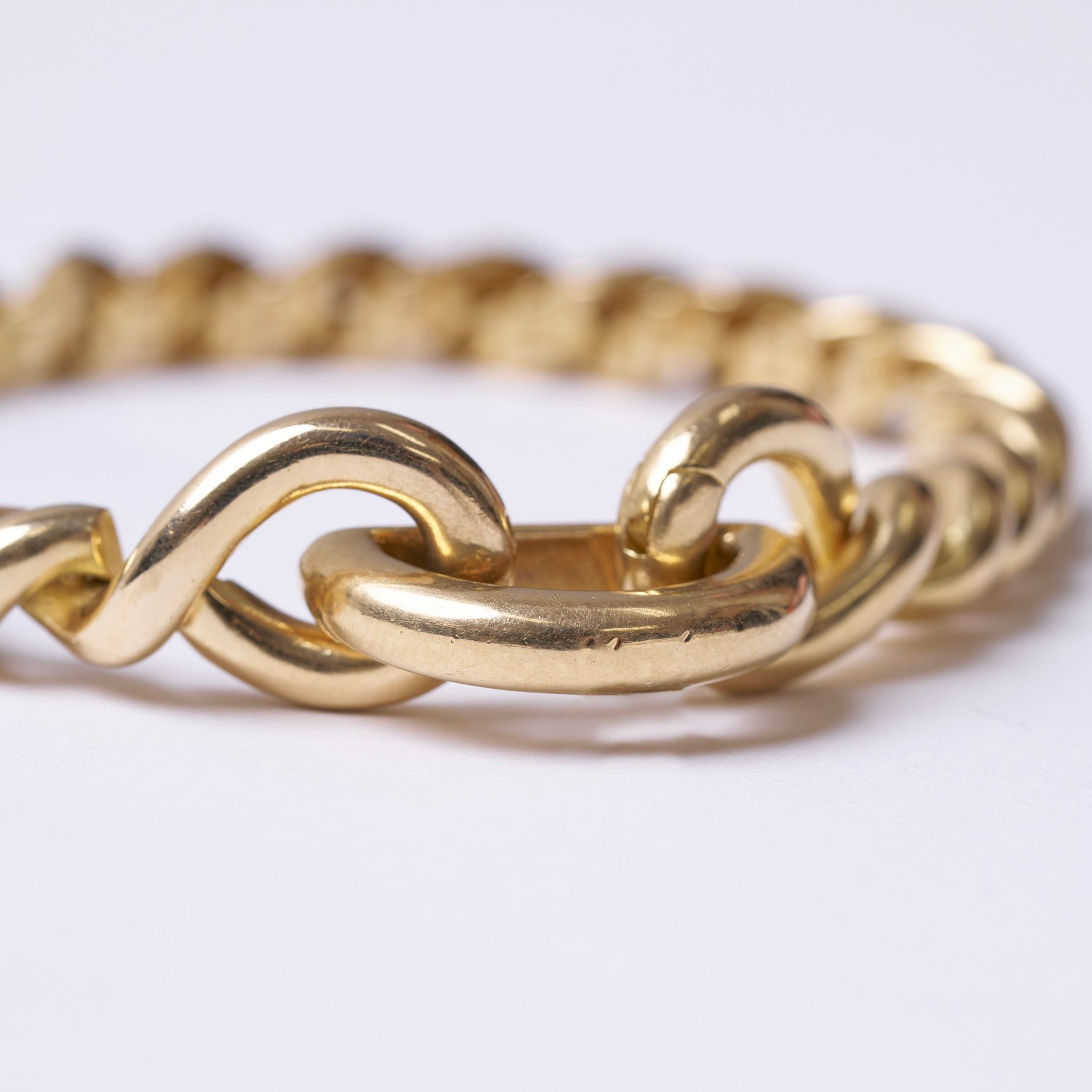 エルメス トルサード ゴールドブレスレットディティール