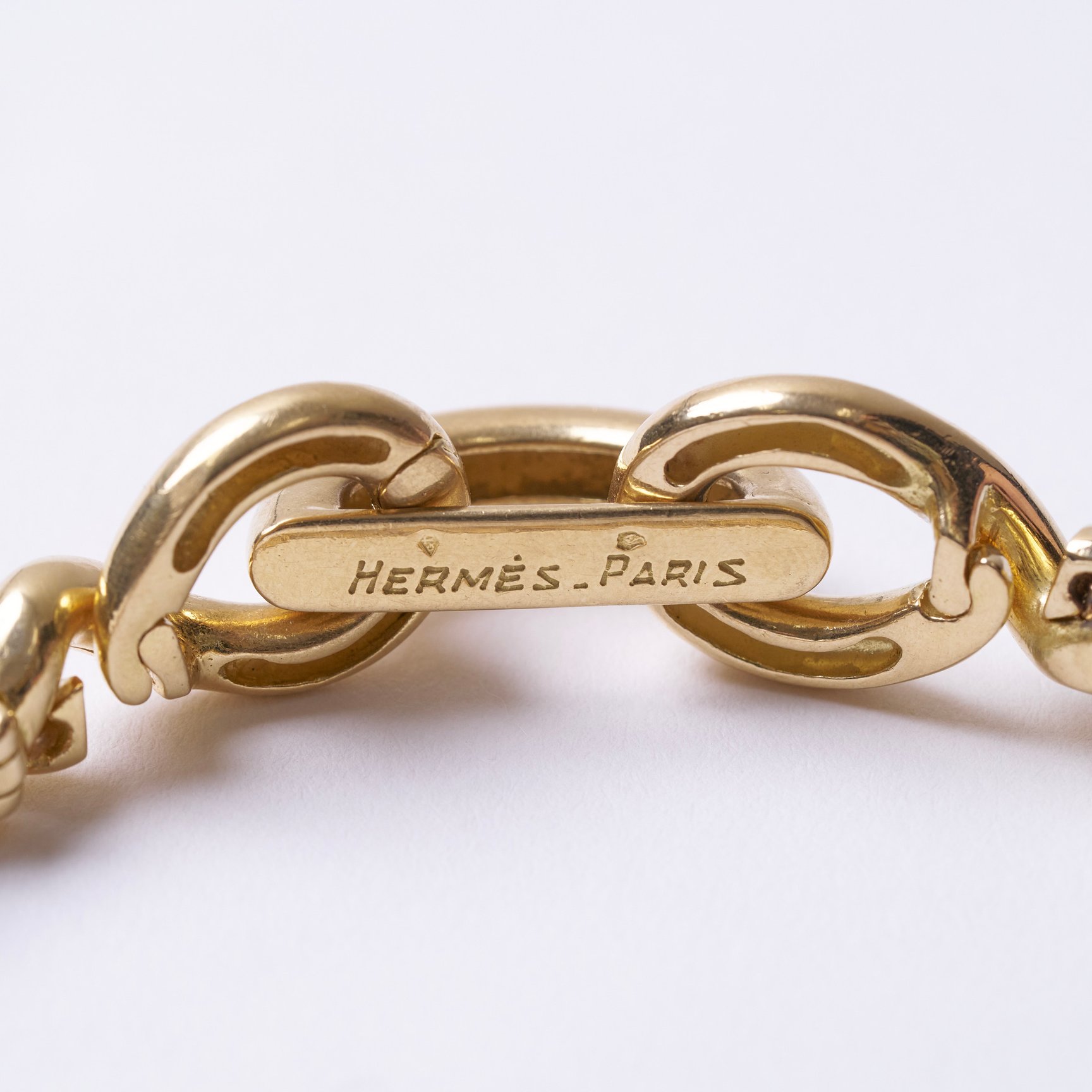 エルメス トルサード ゴールドブレスレット刻印