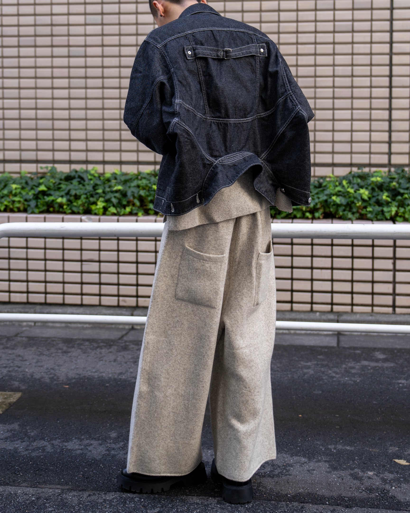 ノノットのニットワイドパンツ