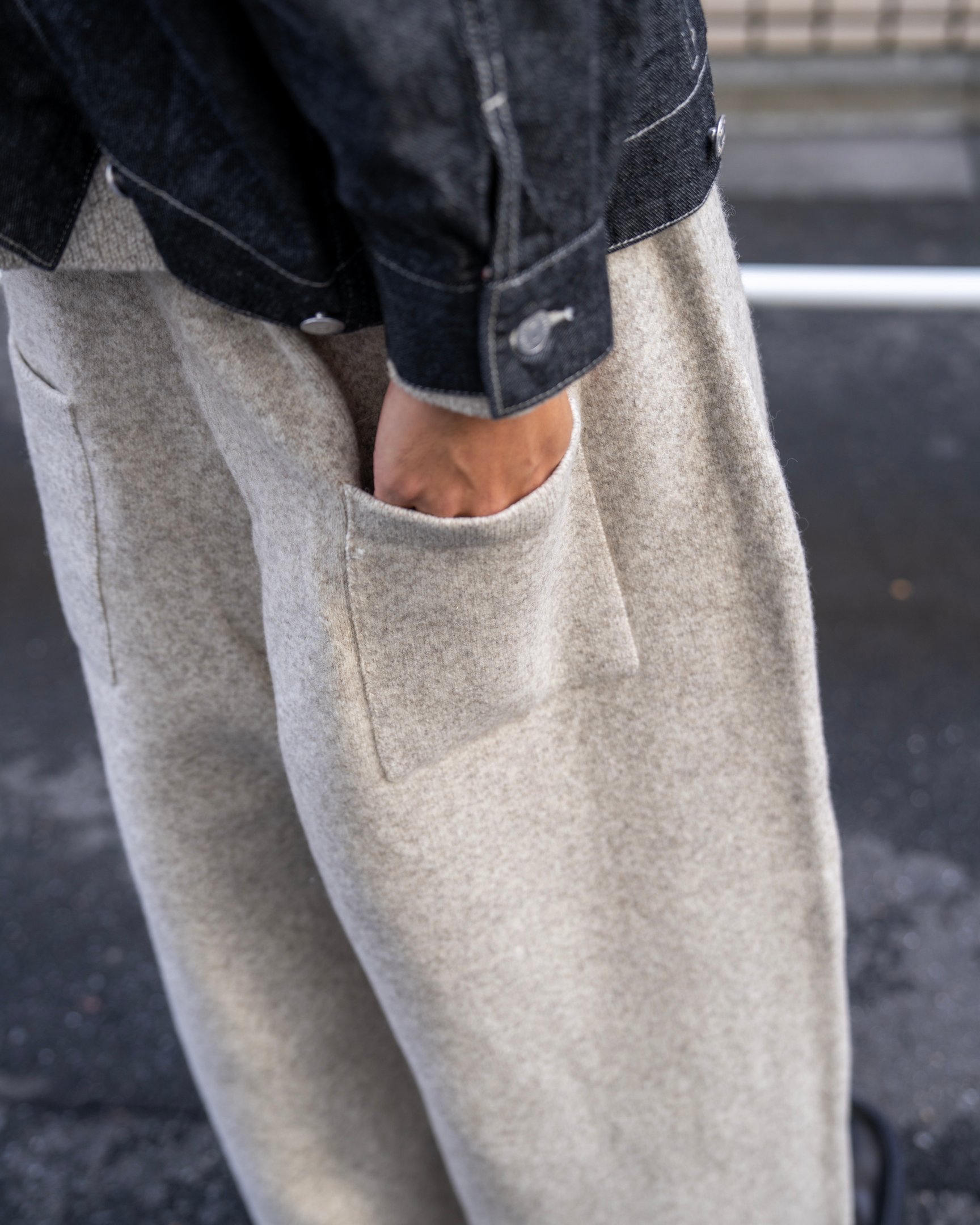 ノノットのニットワイドパンツ