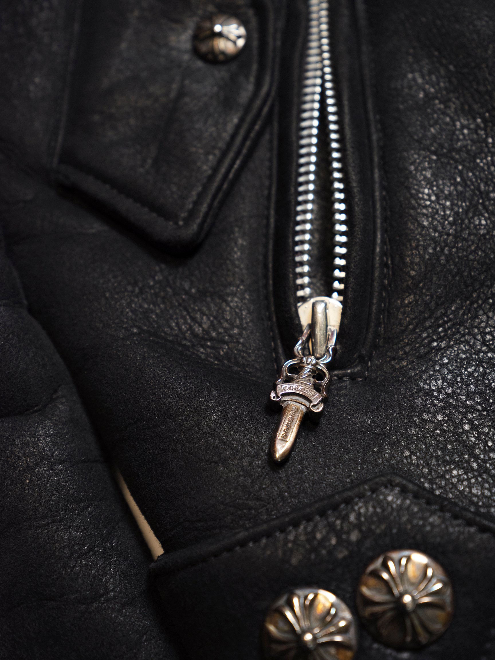 CHROME HEARTS ムートンジャケット 物撮り