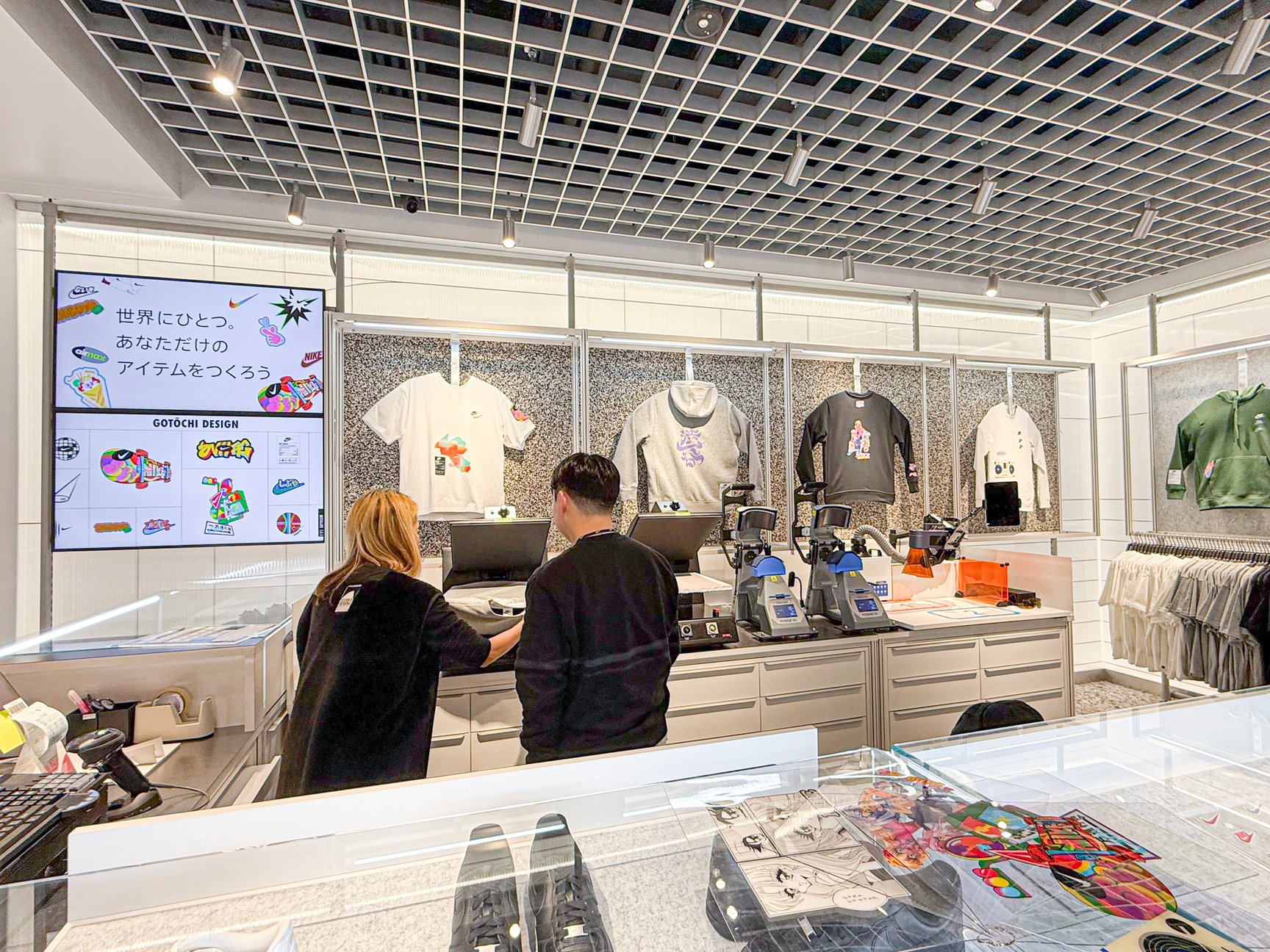 ナイキ渋谷の店内