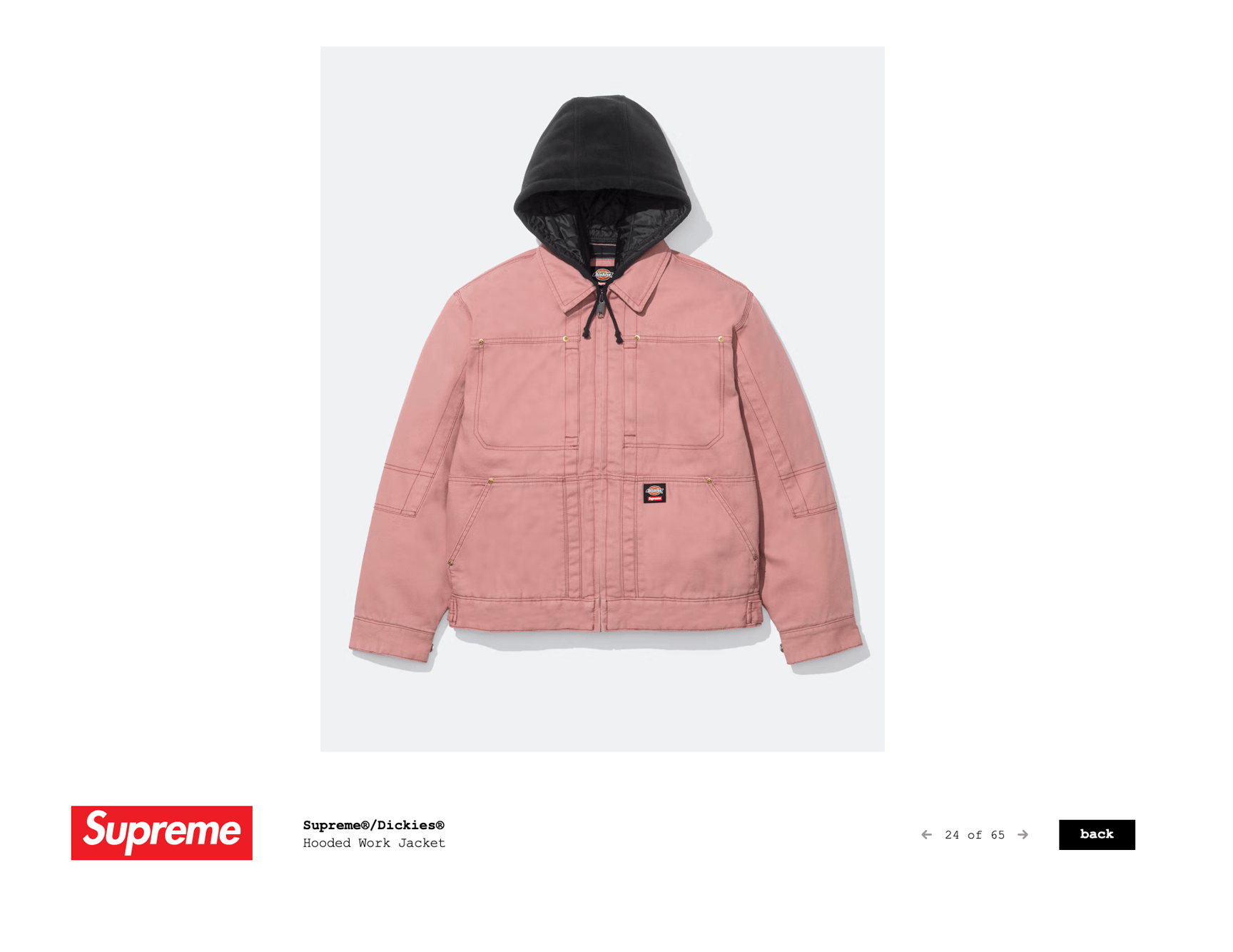 supreme×Dickies コラボジャケット シュプリームがディッキーズとのコラボコレクションを発表