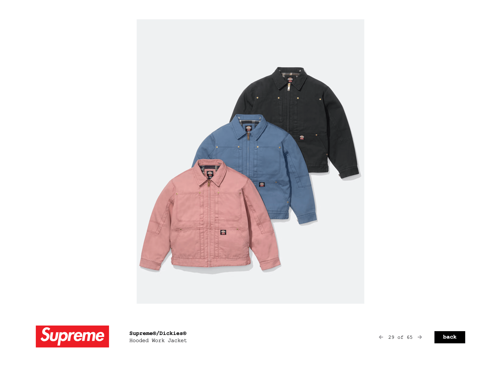 Dickies Supremeコラボ ジャケット ブラウン 美品】SUPREME Dickies コラボ ワーク ジャケット L 希少品