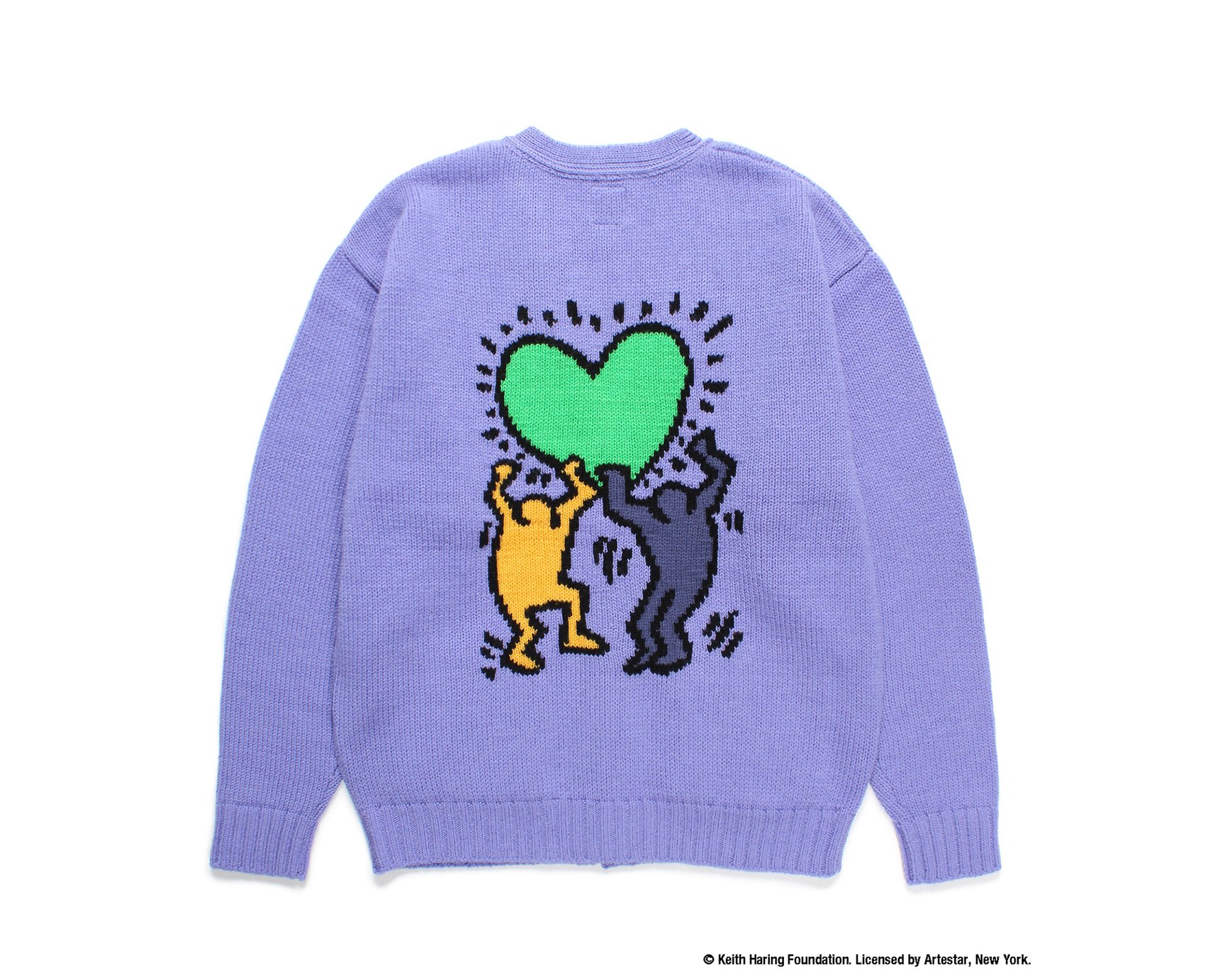新品 WACKO MARIA × KEITH HARING コラボ カーディガン ワコマリアがキース・ヘリングと初コラボ、作品をジャカード織り