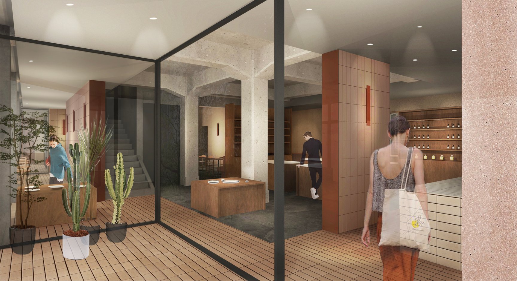 店舗のパース画像