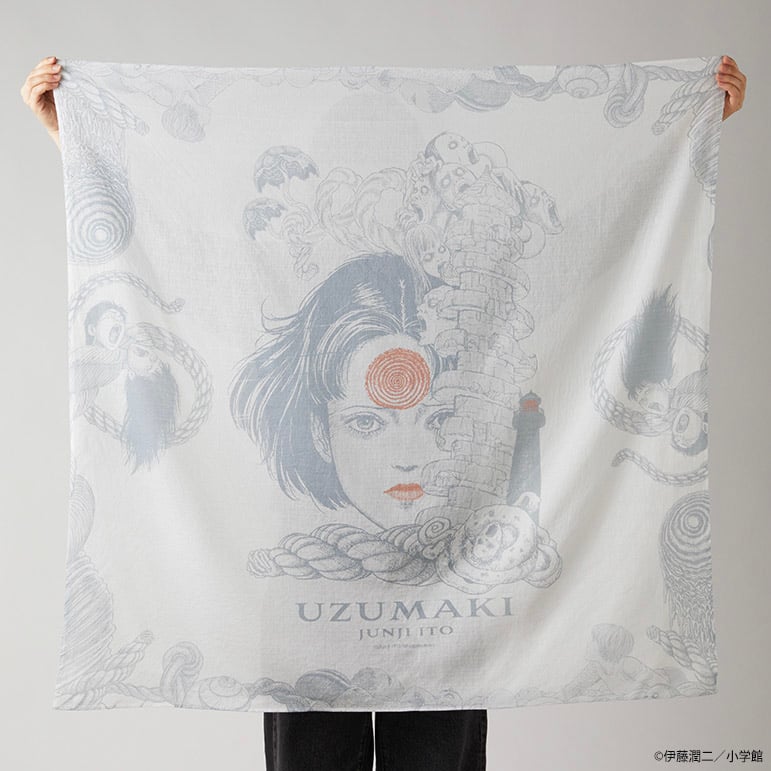 伊藤潤二　うずまき　スカジャン 伊藤潤二「うずまき」の絵柄を刺繍したスカジャン発売、連載終了