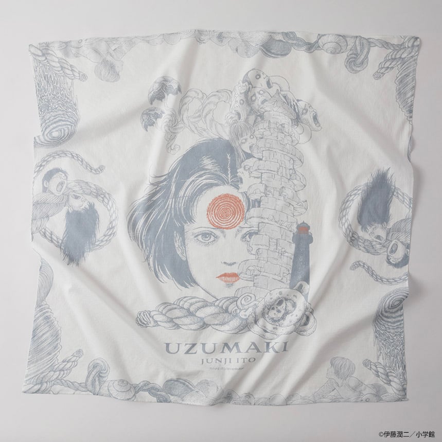 伊藤潤二　うずまきスカジャン 　XL 伊藤潤二「うずまき」の絵柄を刺繍したスカジャン発売、連載終了