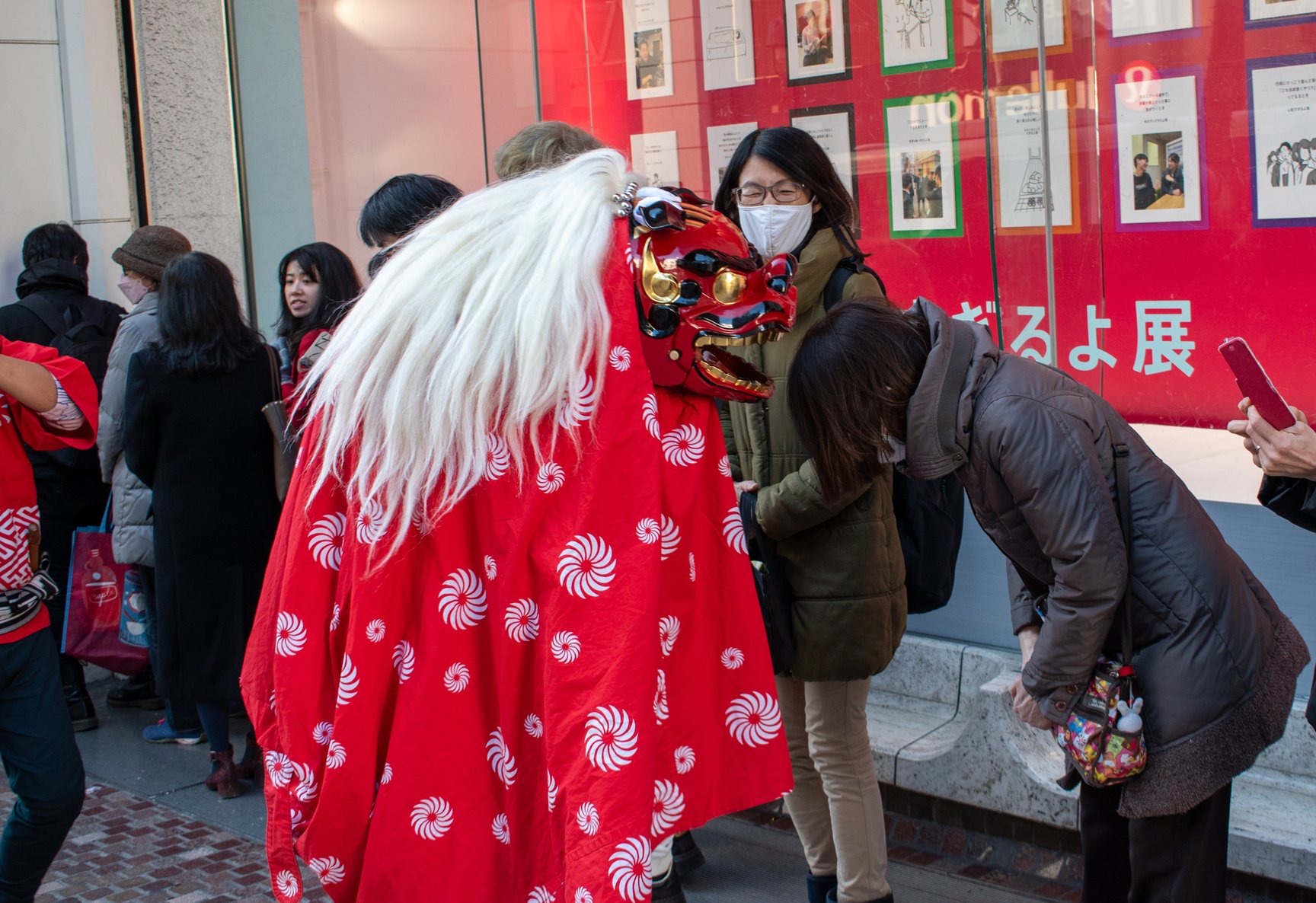 西武渋谷店初売り獅子舞