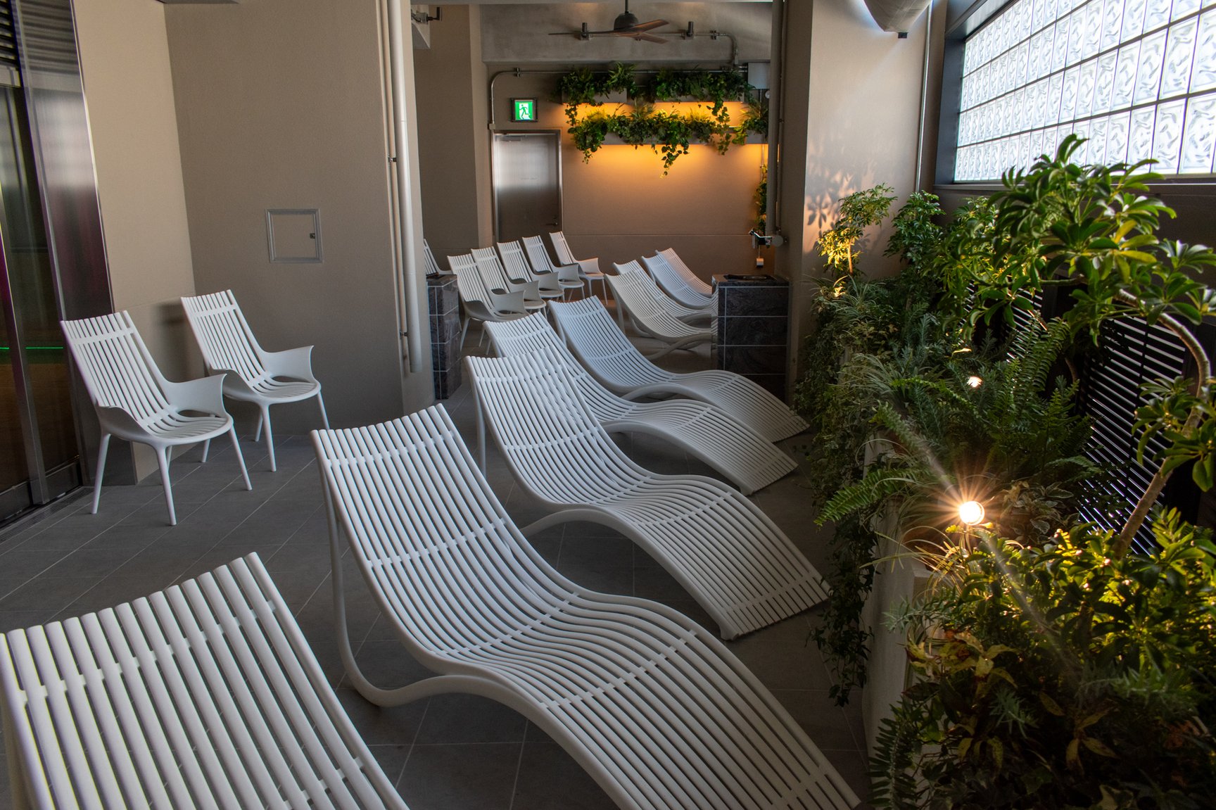 サウナハウス5階外気浴スペース