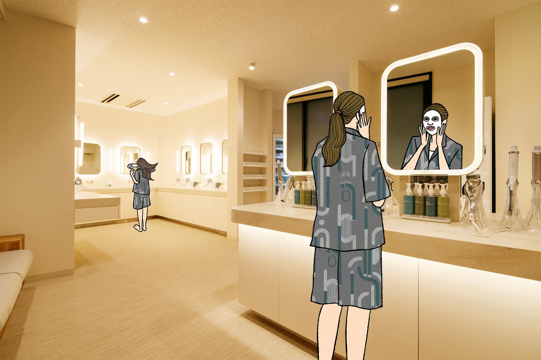 サウナ施設館内イメージ