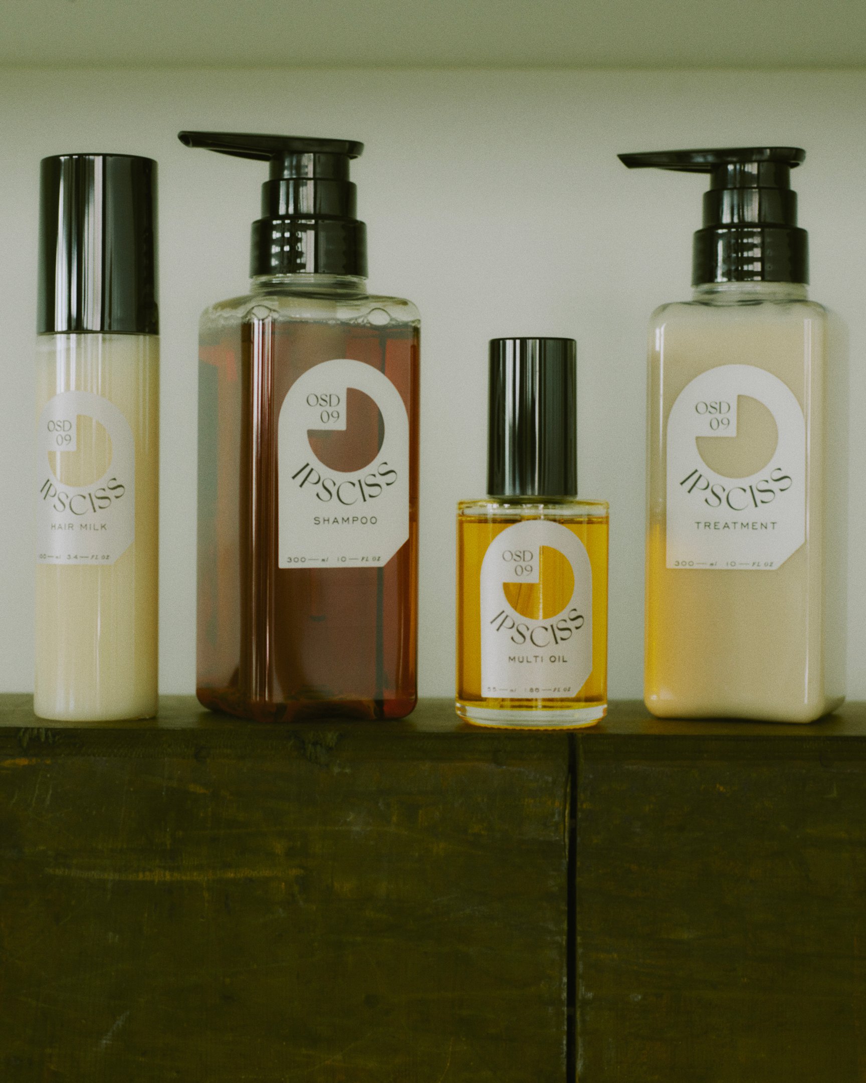 イプシスのヘアオイル、シャンプー、オイル、トリートメント