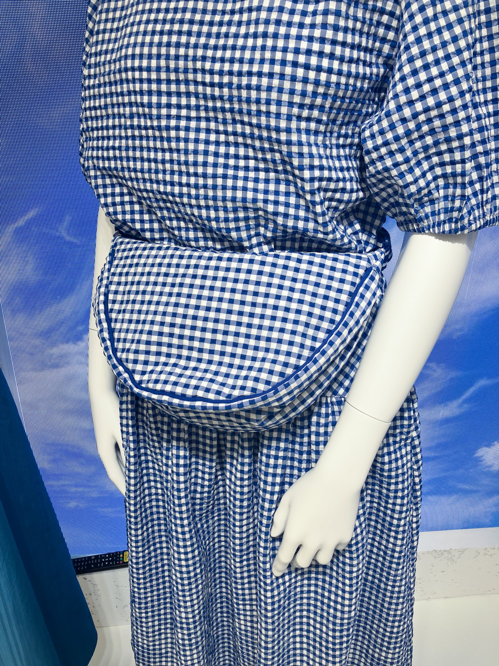 「ラウンド ミニ ショルダー バッグ」新作のギンガムチェック柄