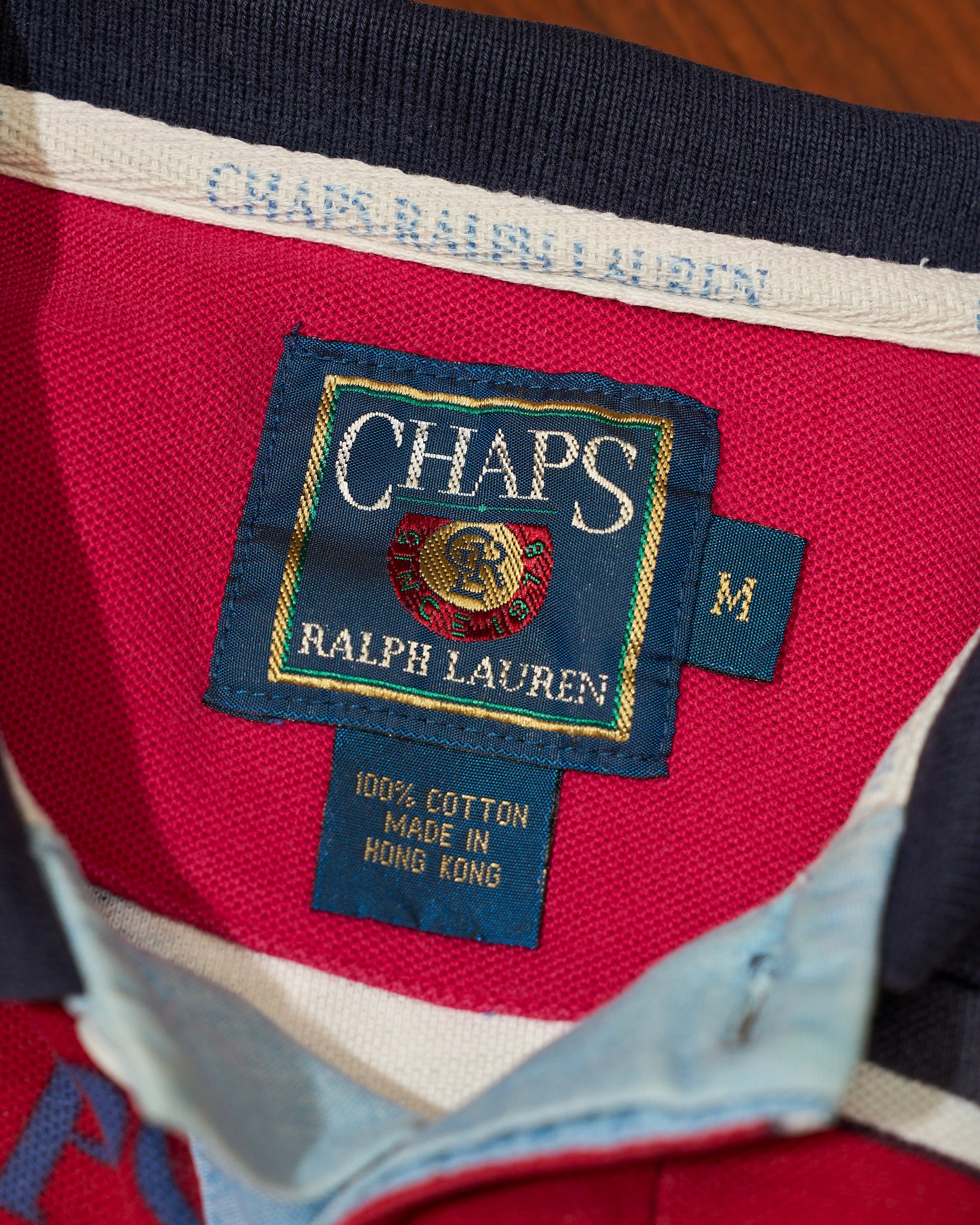ラルフ ローレン社のサブレーベル「チャップス」の日本規格のタグ