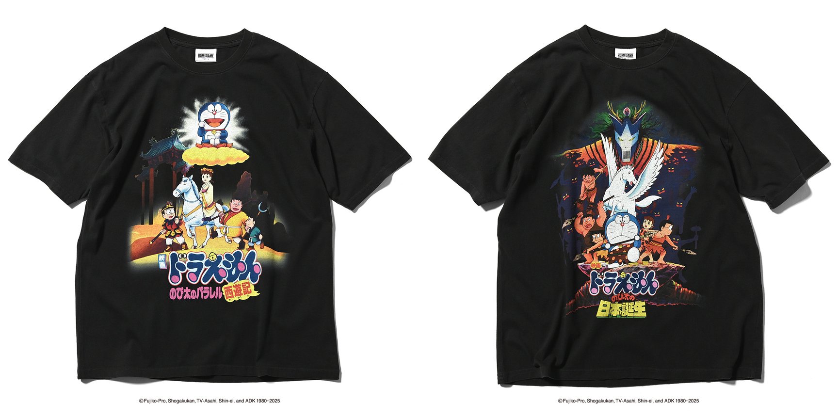 映画ドラえもん」歴代ポスターTシャツ発売 “のび太の恐竜”など全