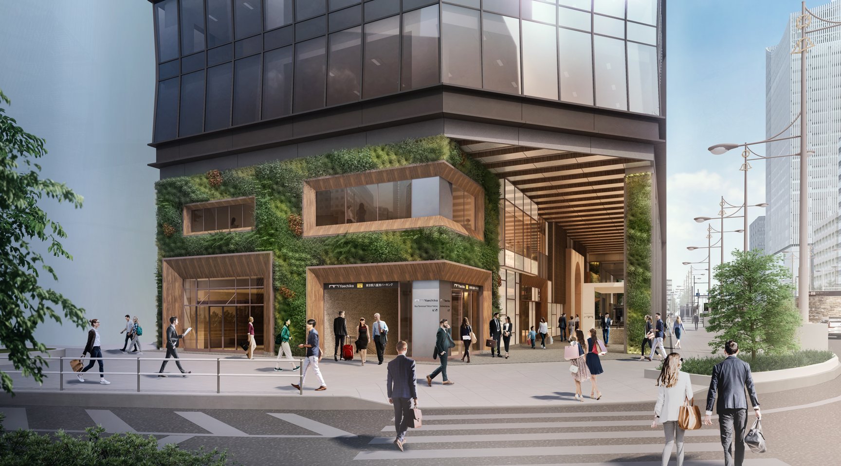 「TOFROM YAESU THE FRONT」エントランスアプローチ