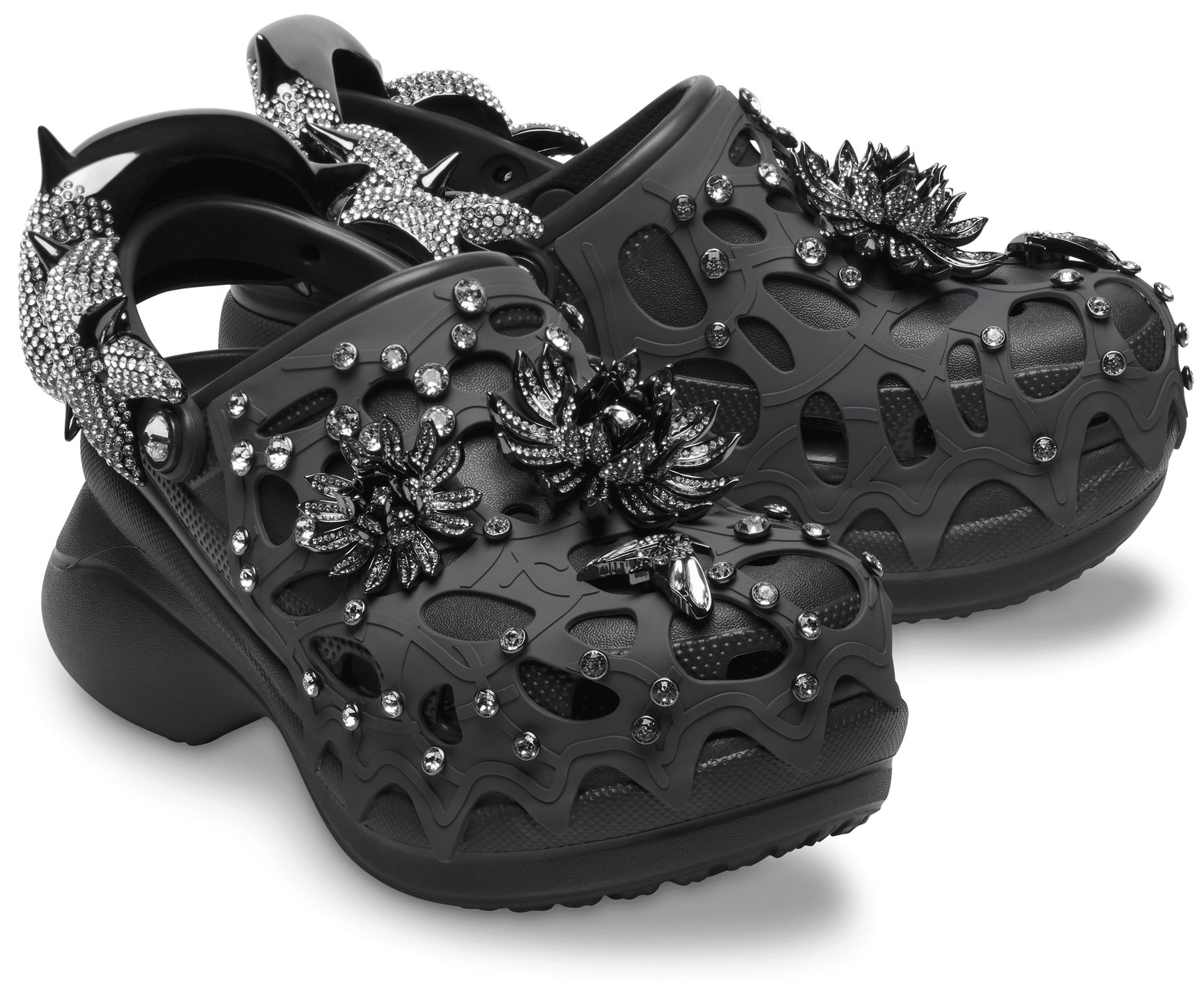 スワロフスキー クロックス ベイ クロッグの画像