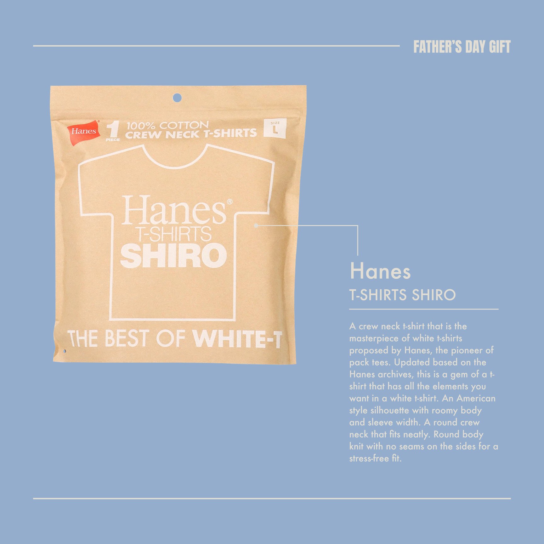 ヘインズの白Tシャツ