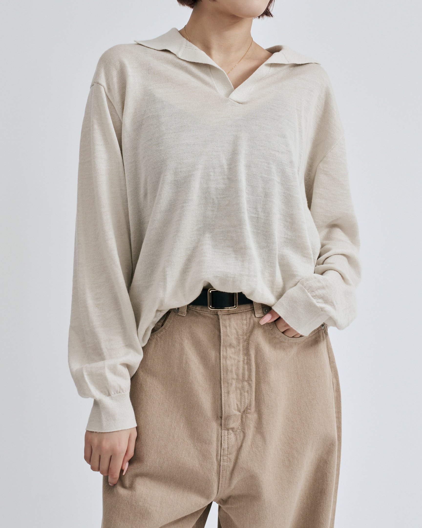 エイトンのニットポロ