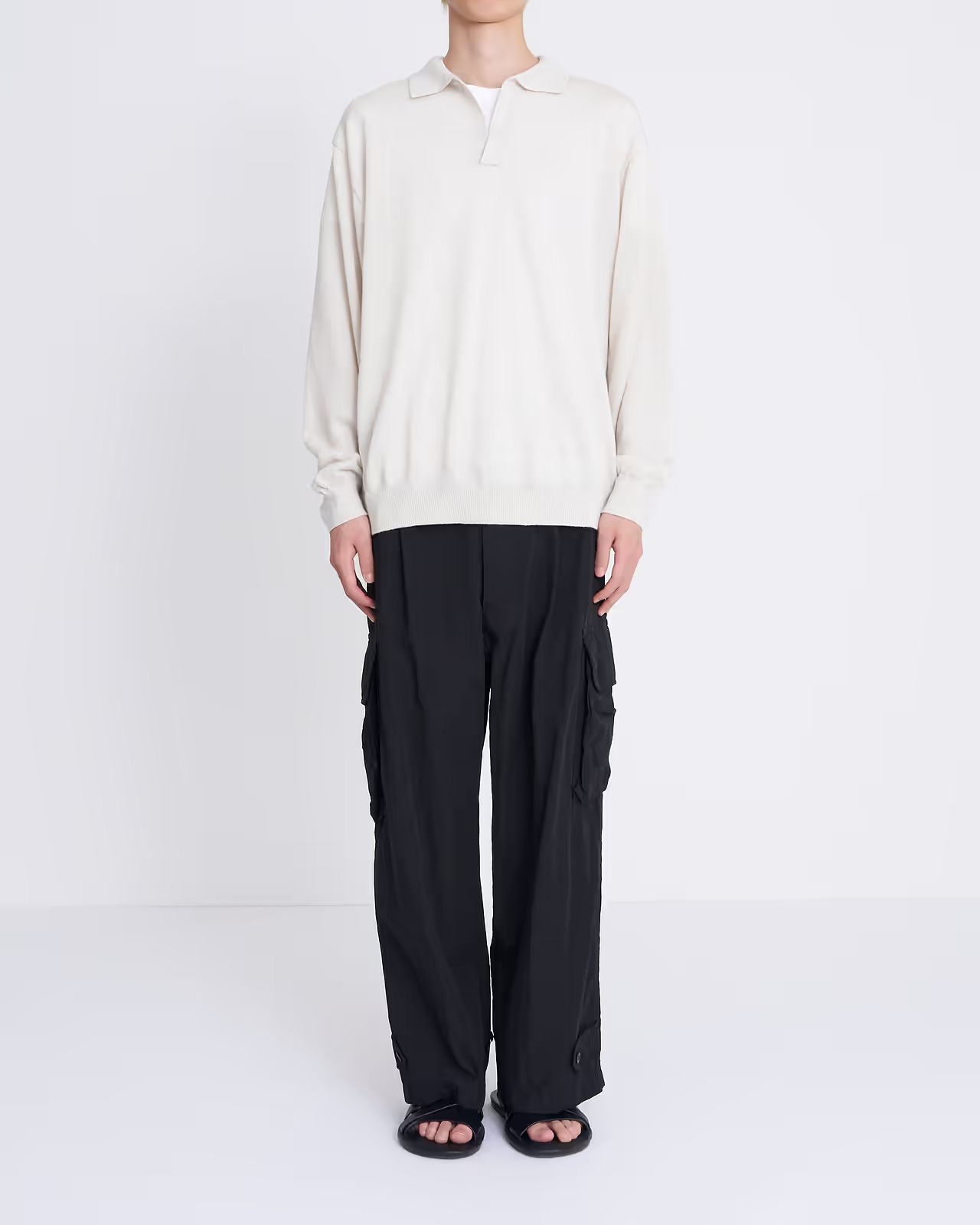 エイトンのニットポロ