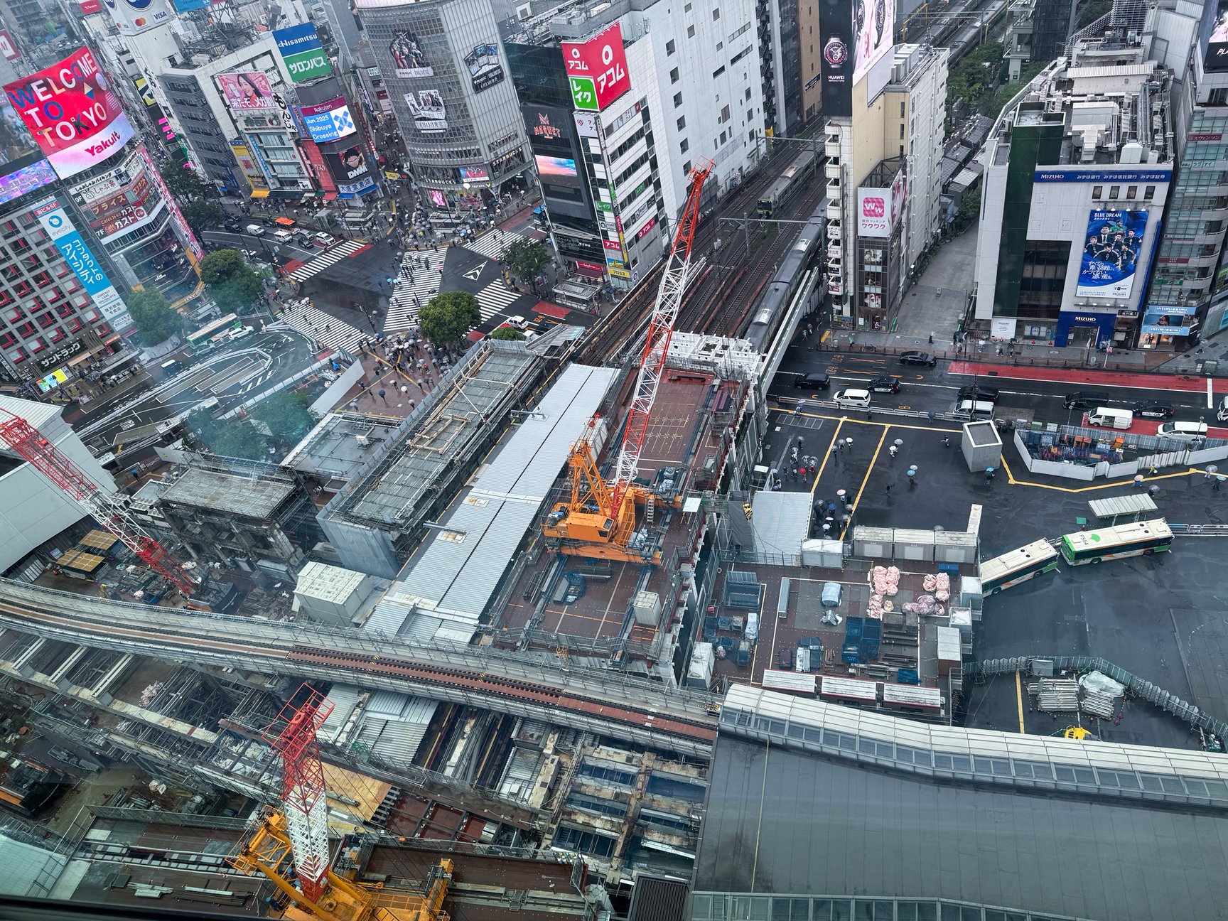 現在工事中の渋谷駅周辺地区
