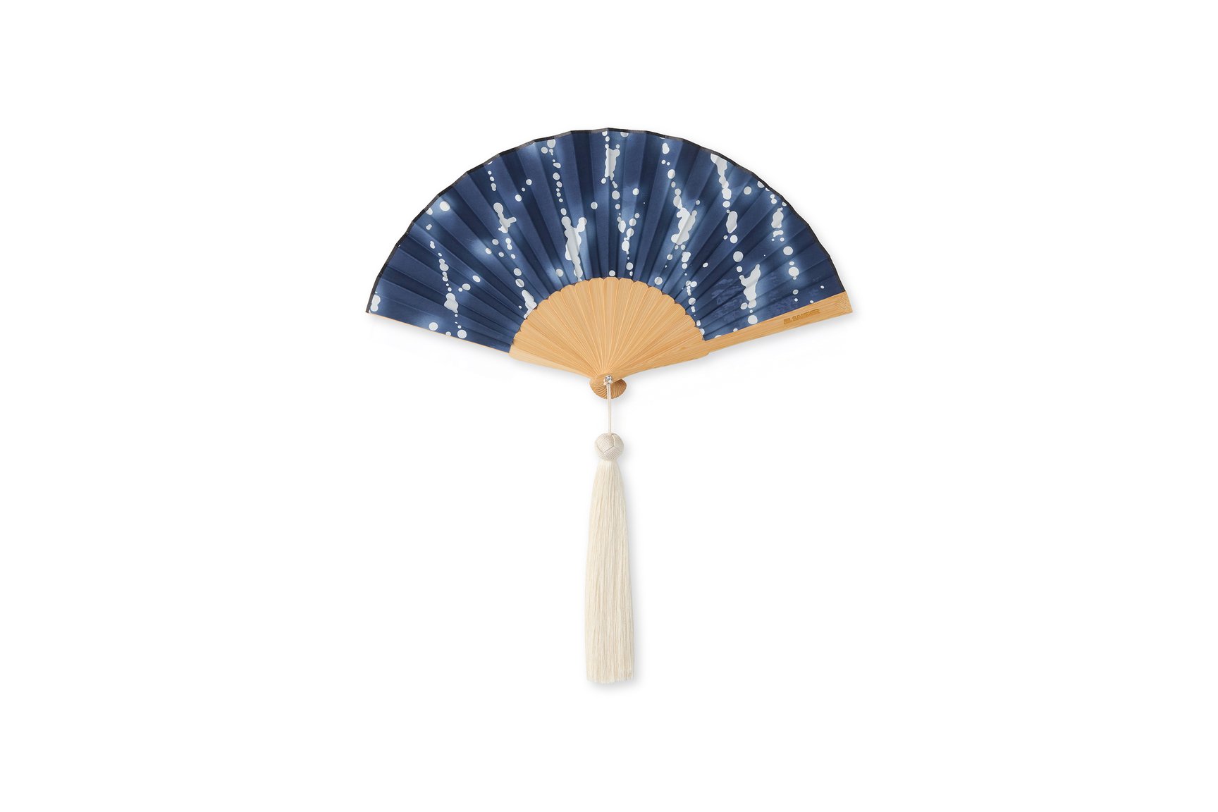 宮脇賣扇庵 × JIL SANDER 布扇子 ブルー