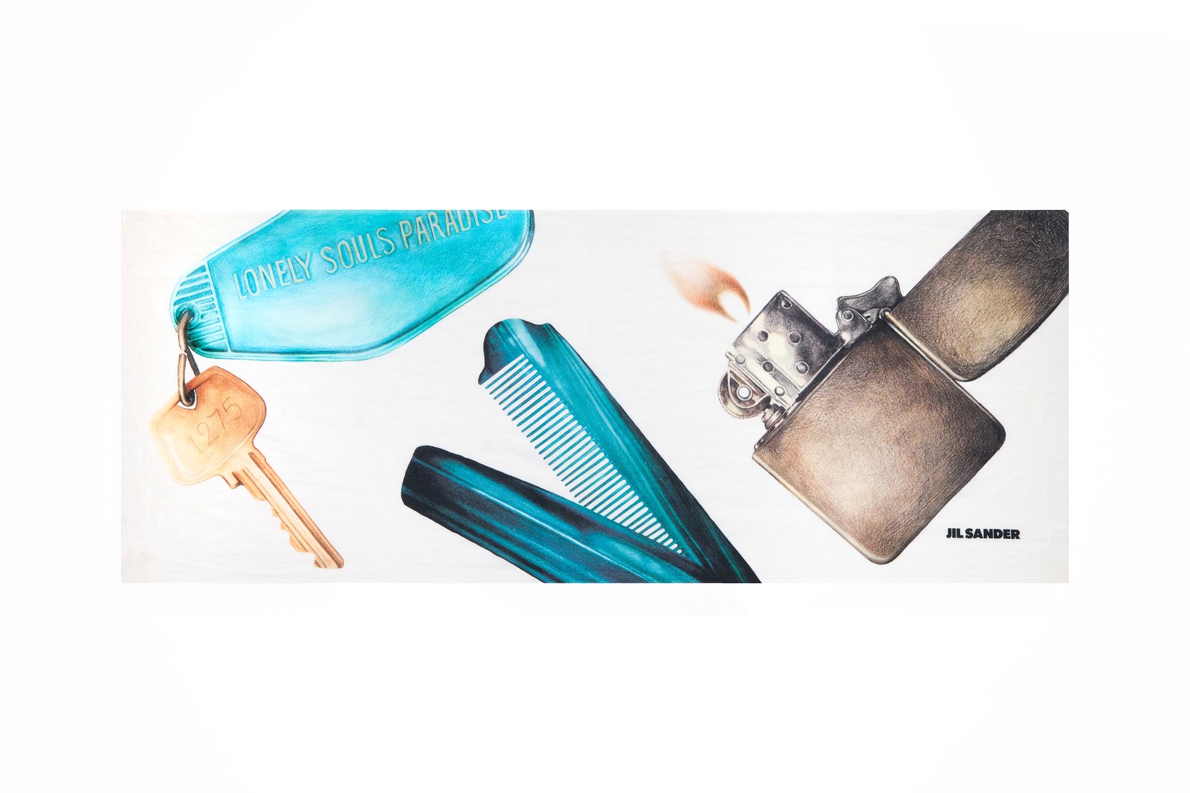 印染工房スギシタ x JIL SANDER 手ぬぐい アメリカン ヴィンテージ