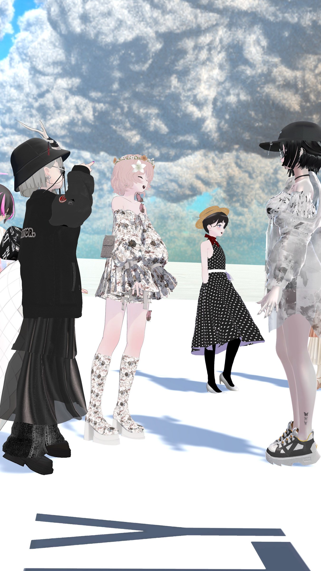 ポーズを取るアバター