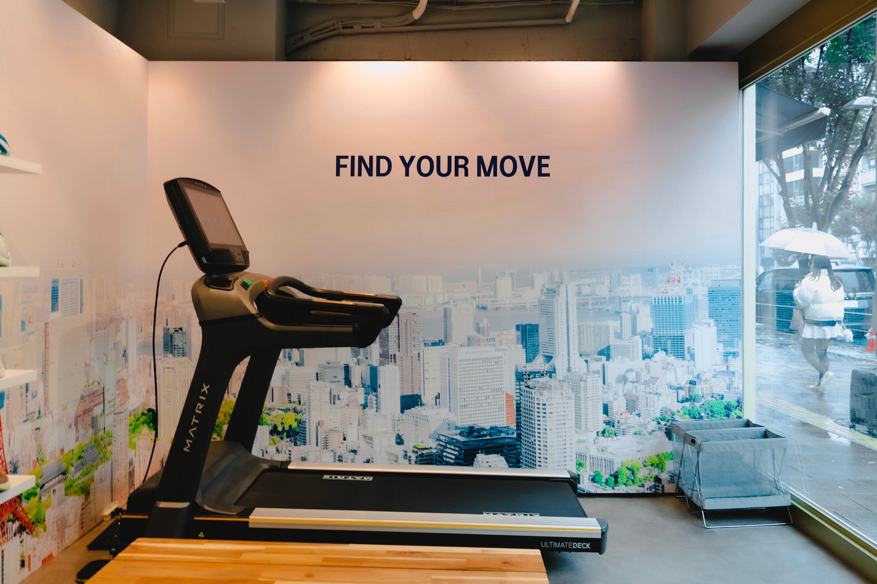 アシックスのランニングイベントの会場内