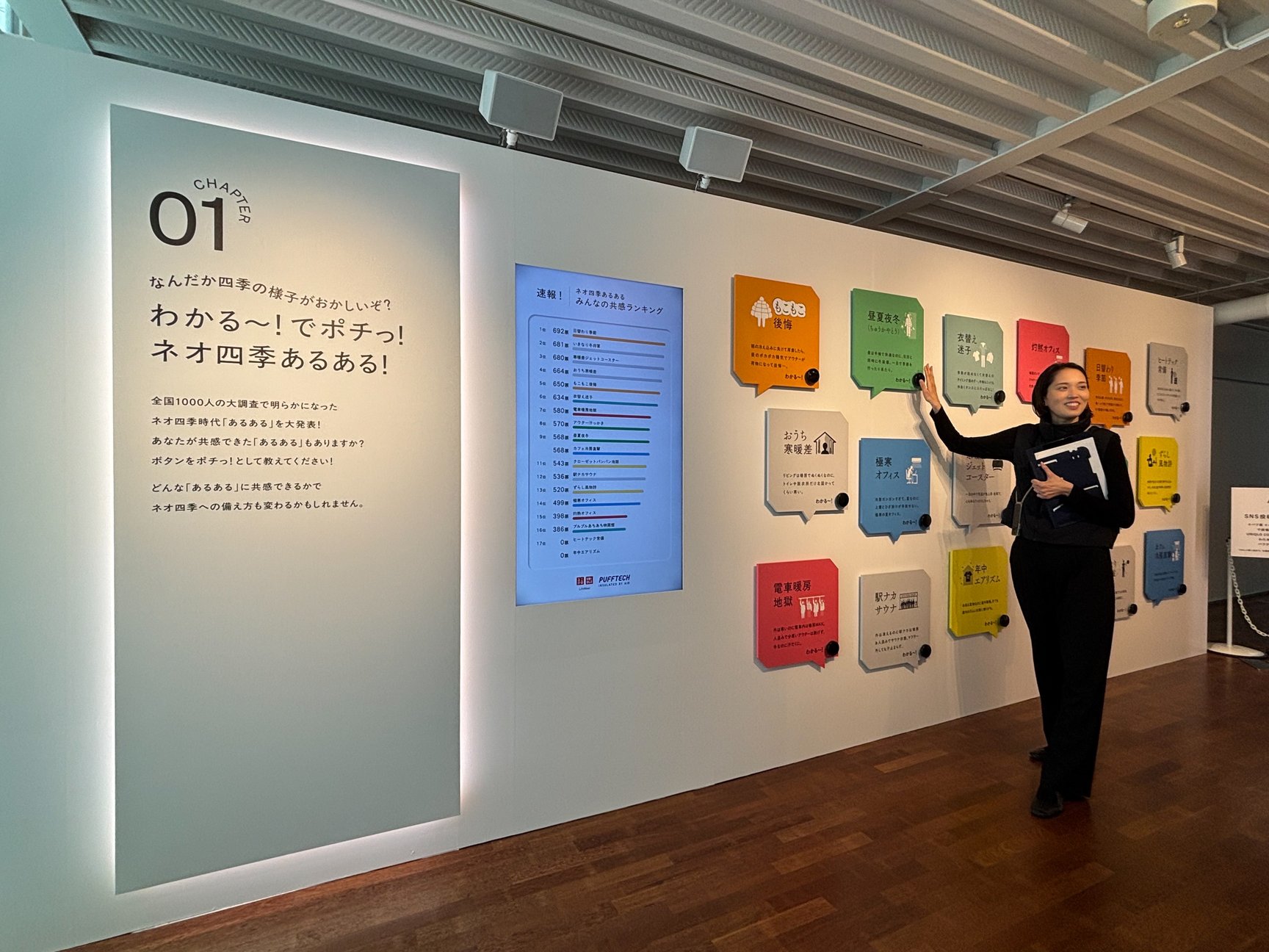 「パフ展」の会場画像