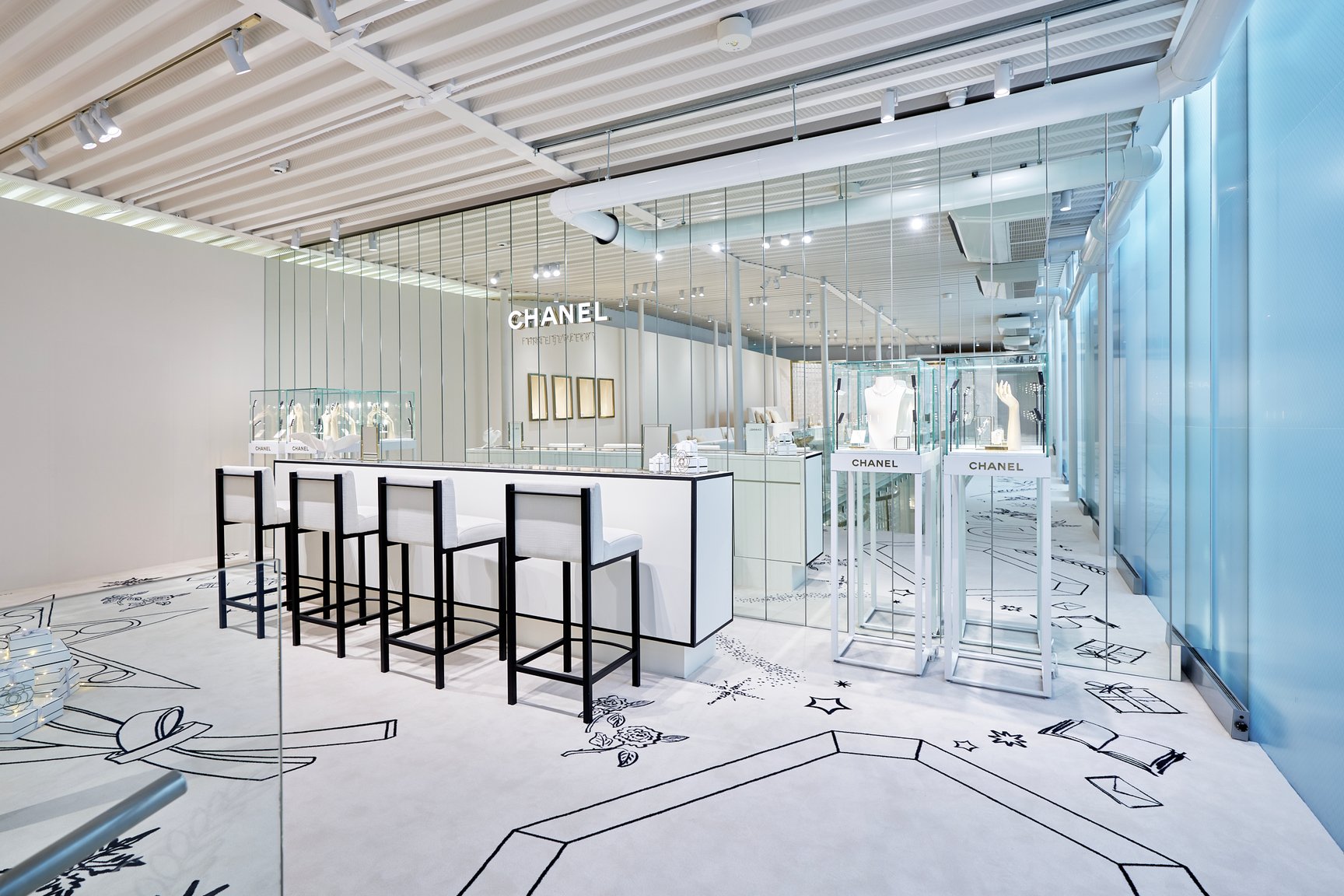 シャネルのジュエリーポップアップの様子