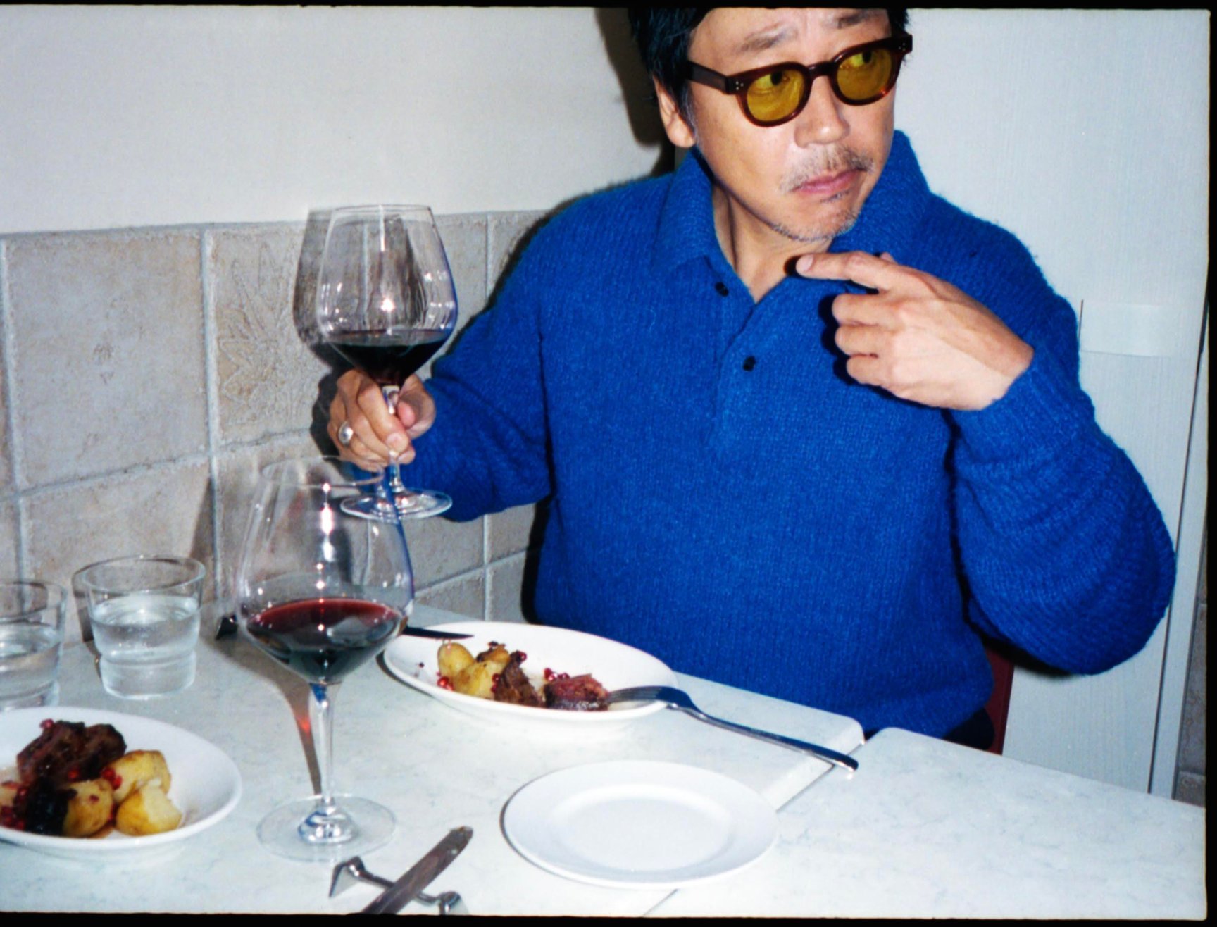 俳優の大森南朋、小野ゆり子、麿赤兒を起用したユナイテッドアローズのキャンペーンのキーヴィジュアル