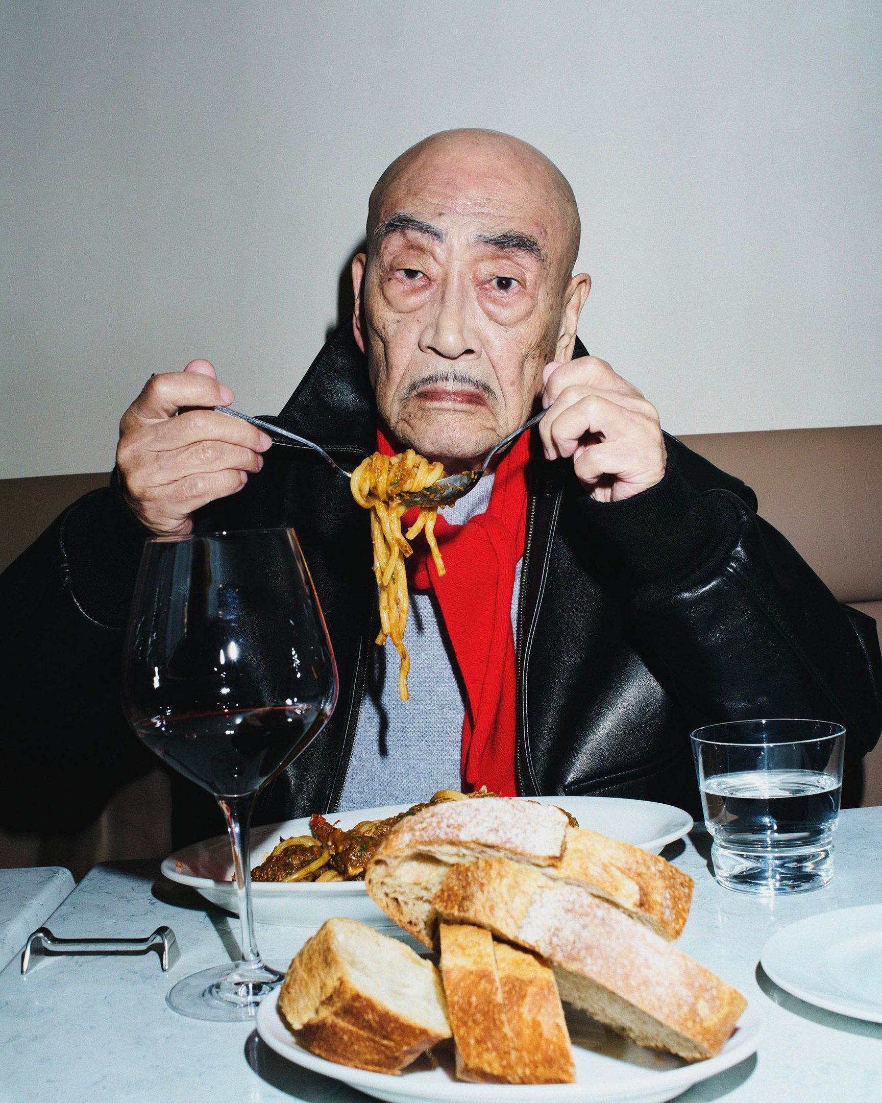 俳優の大森南朋、小野ゆり子、麿赤兒を起用したユナイテッドアローズのキャンペーンのキーヴィジュアル