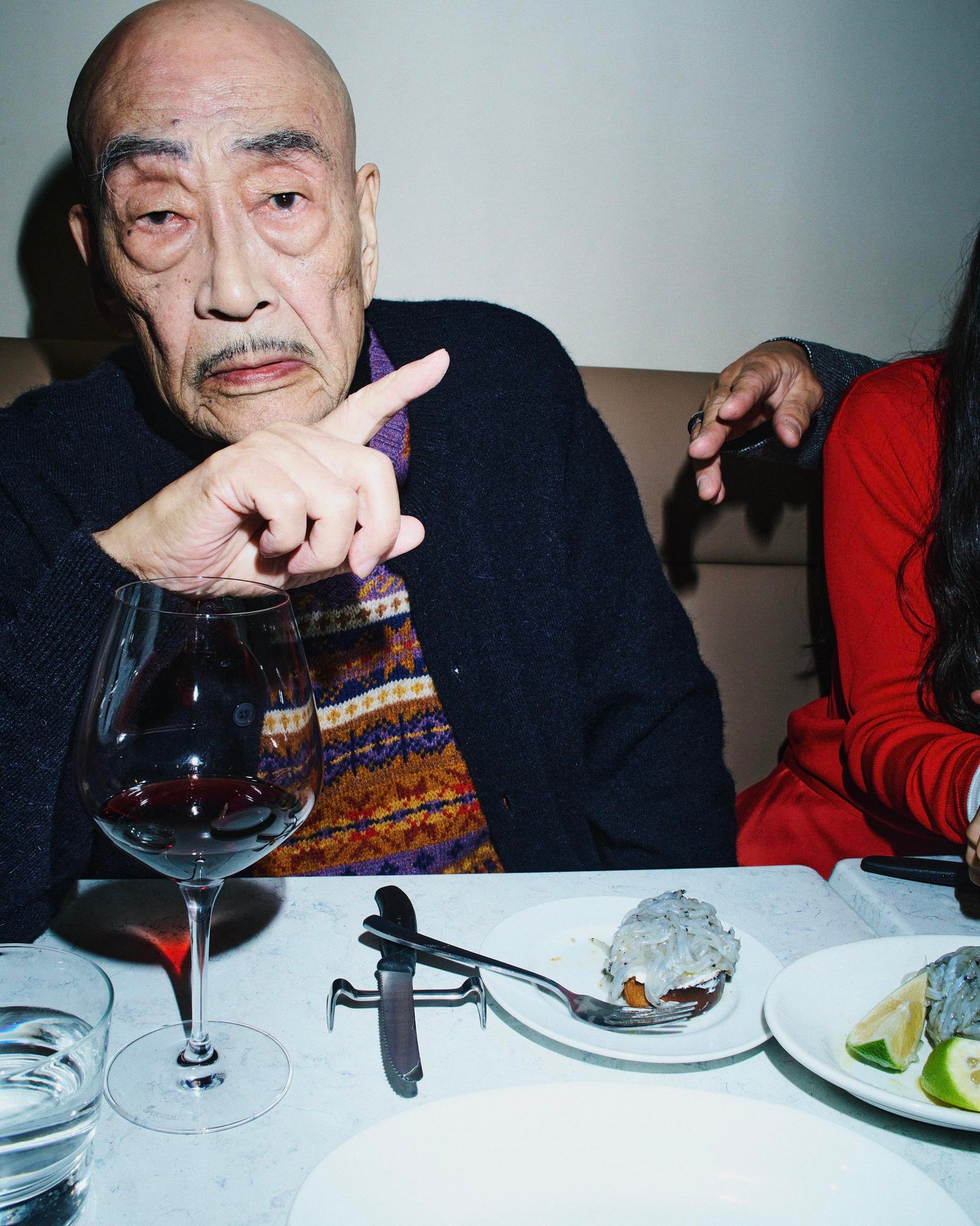 俳優の大森南朋、小野ゆり子、麿赤兒を起用したユナイテッドアローズのキャンペーンのキーヴィジュアル