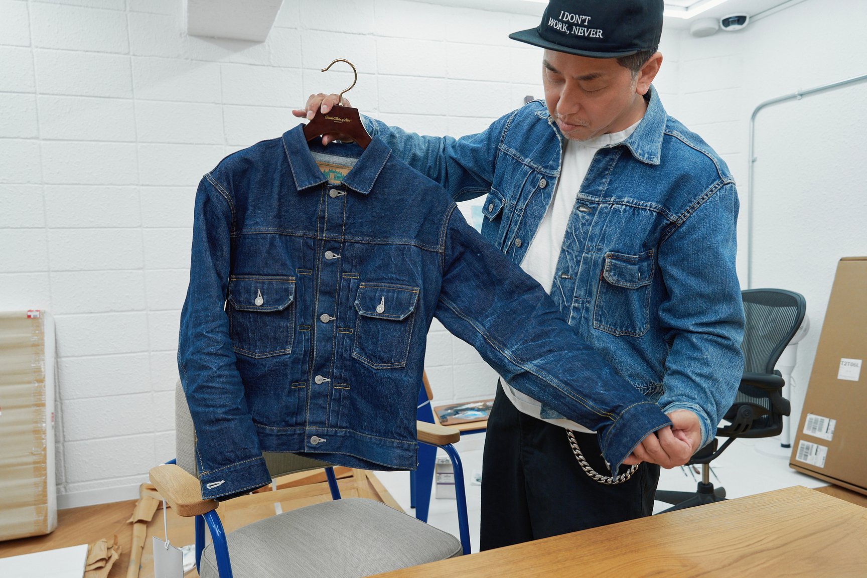 オリーブのデニムジャケット画像