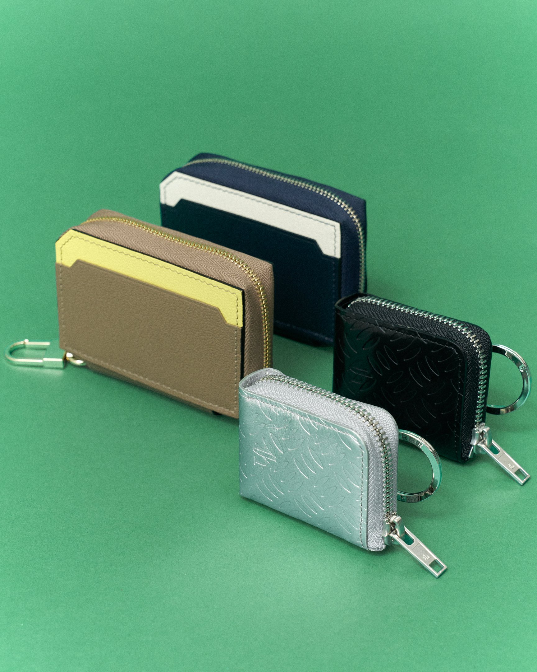 並べられたキーケース