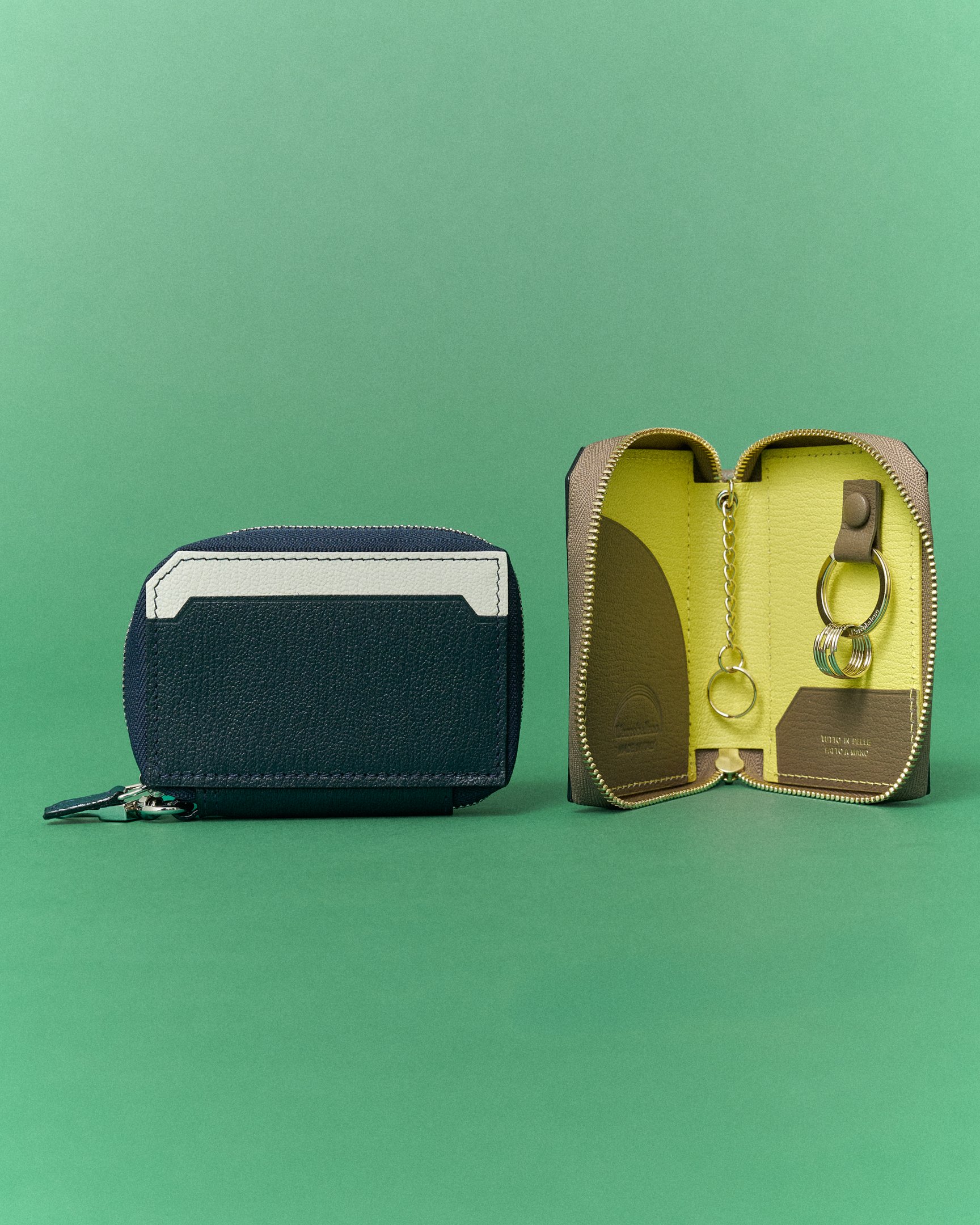 並べられたキーケース