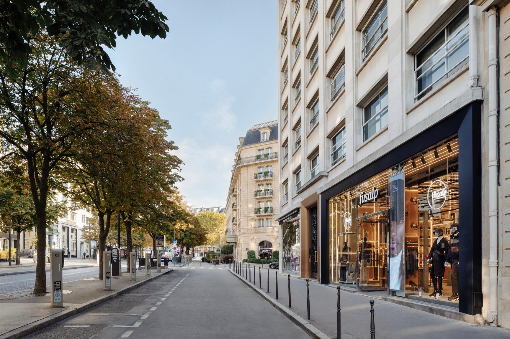 パリに位置するフサルプの店舗