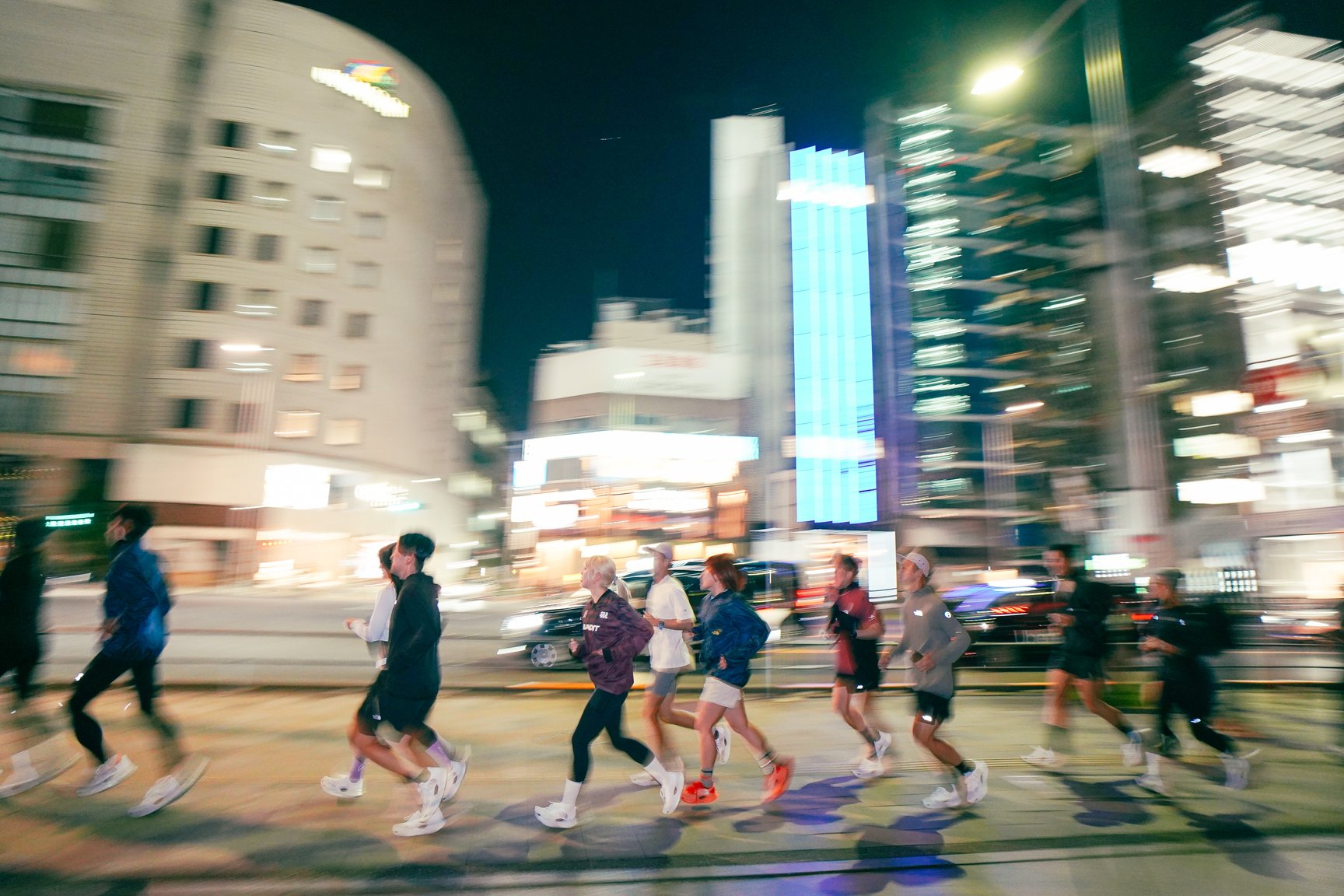 ザ・ノース・フェイスのランニングイベントの様子