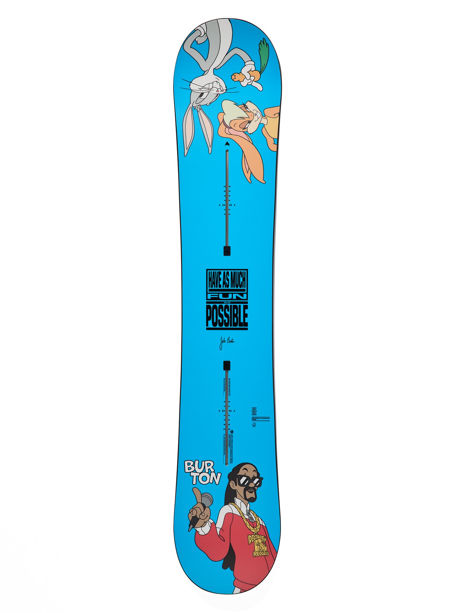 バートンとルーニー・テューンズとスヌープ・ドッグのコラボスノーボード画像