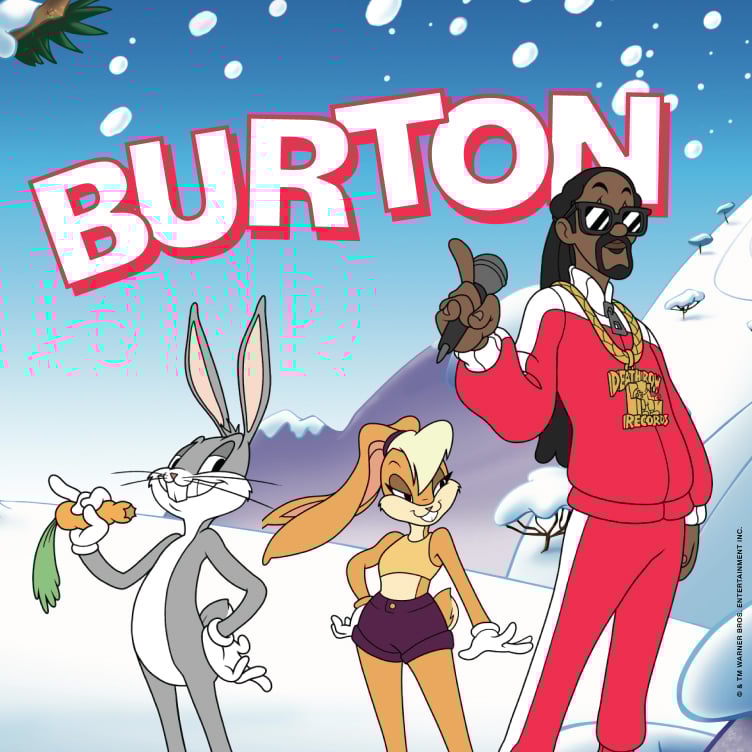 バートンとルーニー・テューンズとスヌープ・ドッグのコラボスノーボード画像