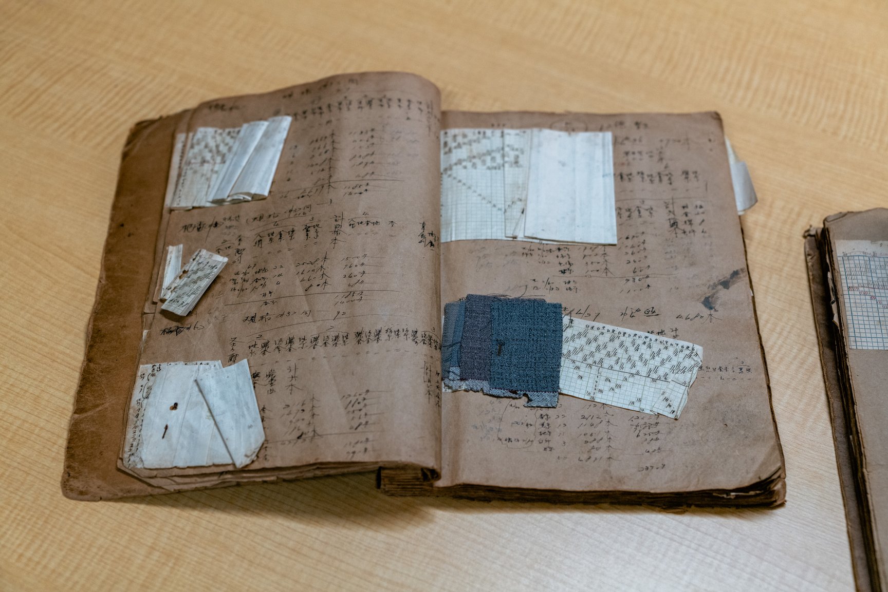 山栄毛織の生地見本