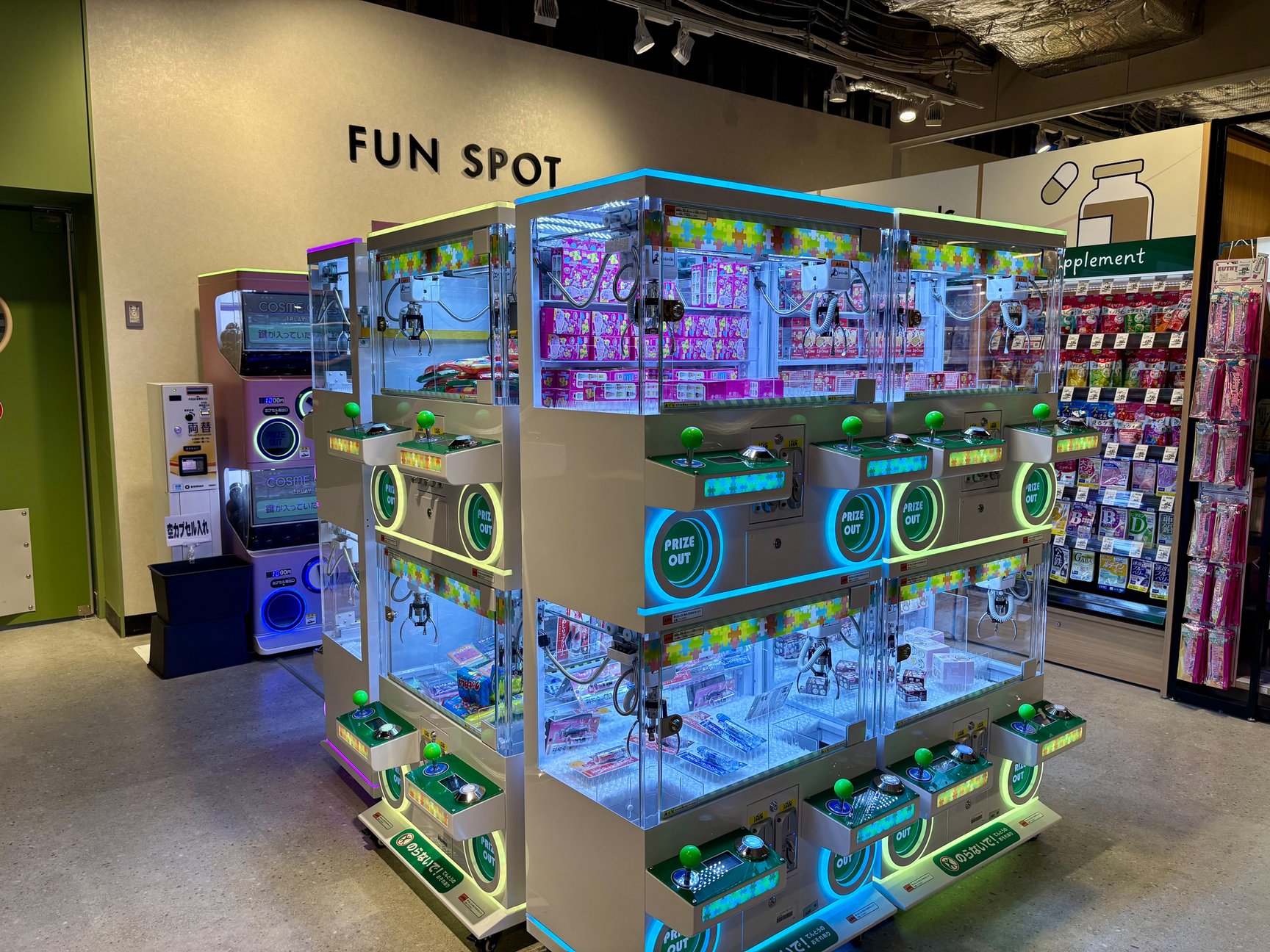 イオンモール津田沼サウス2階のビューティ売り場の様子