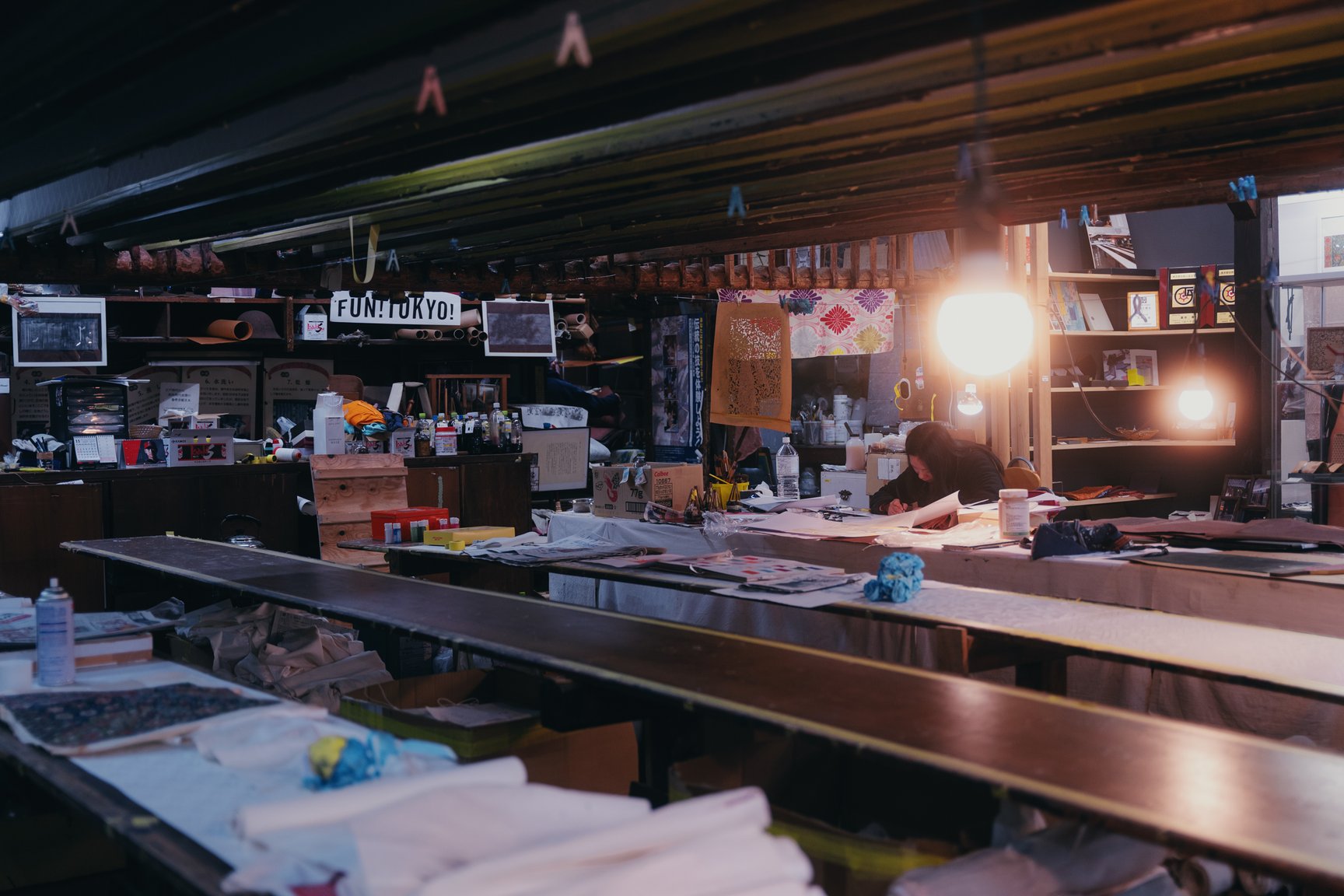 伊勢型紙の職人のアトリエ画像