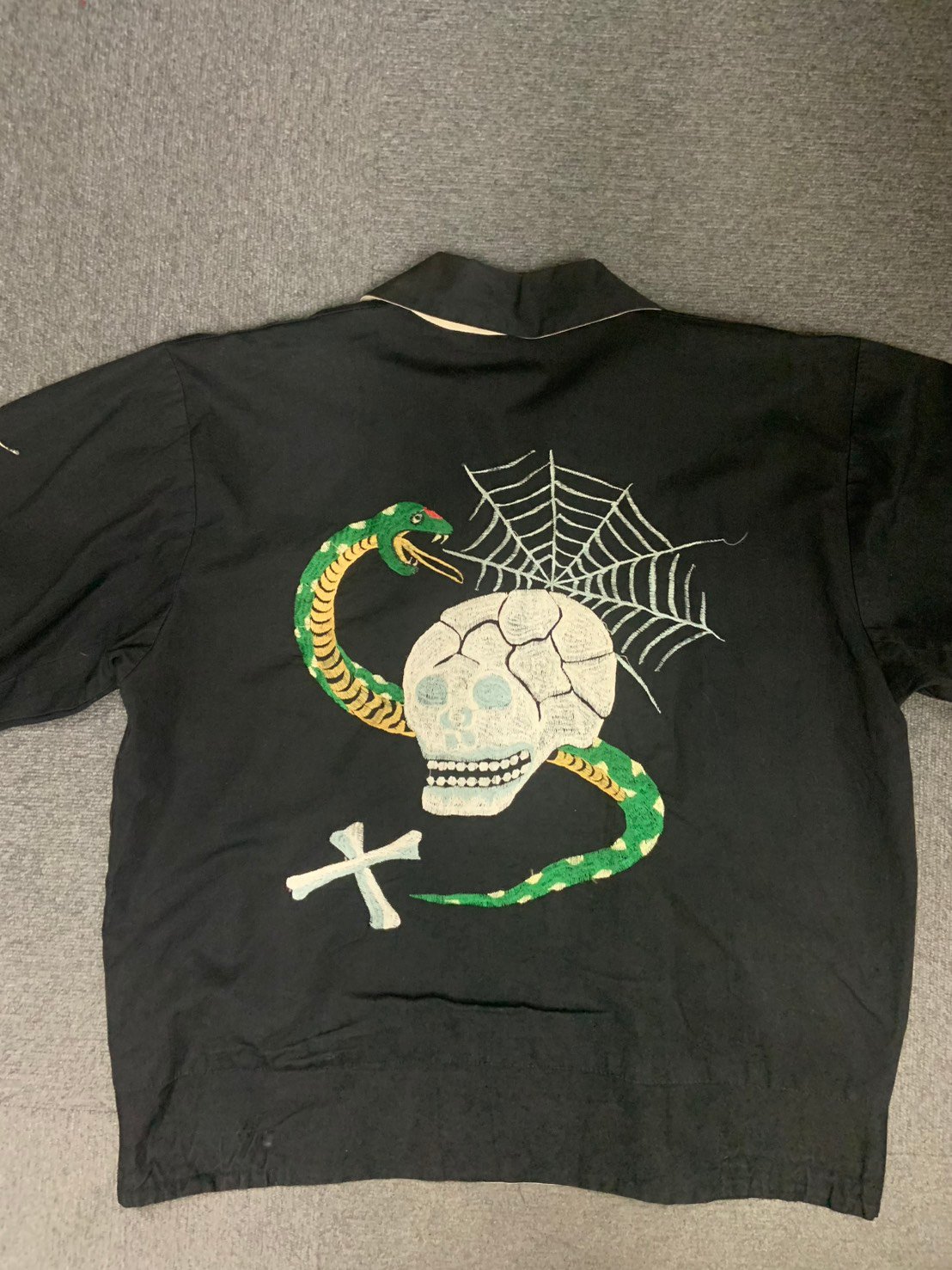 50'S COTTON SCULL SOUVENIR JACKET