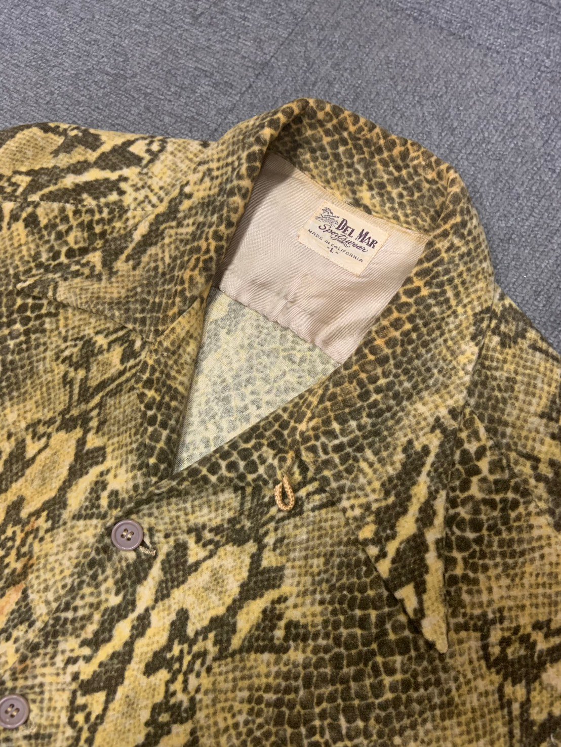 50'S DEL MAR PYTHON PATTERN SHIRT