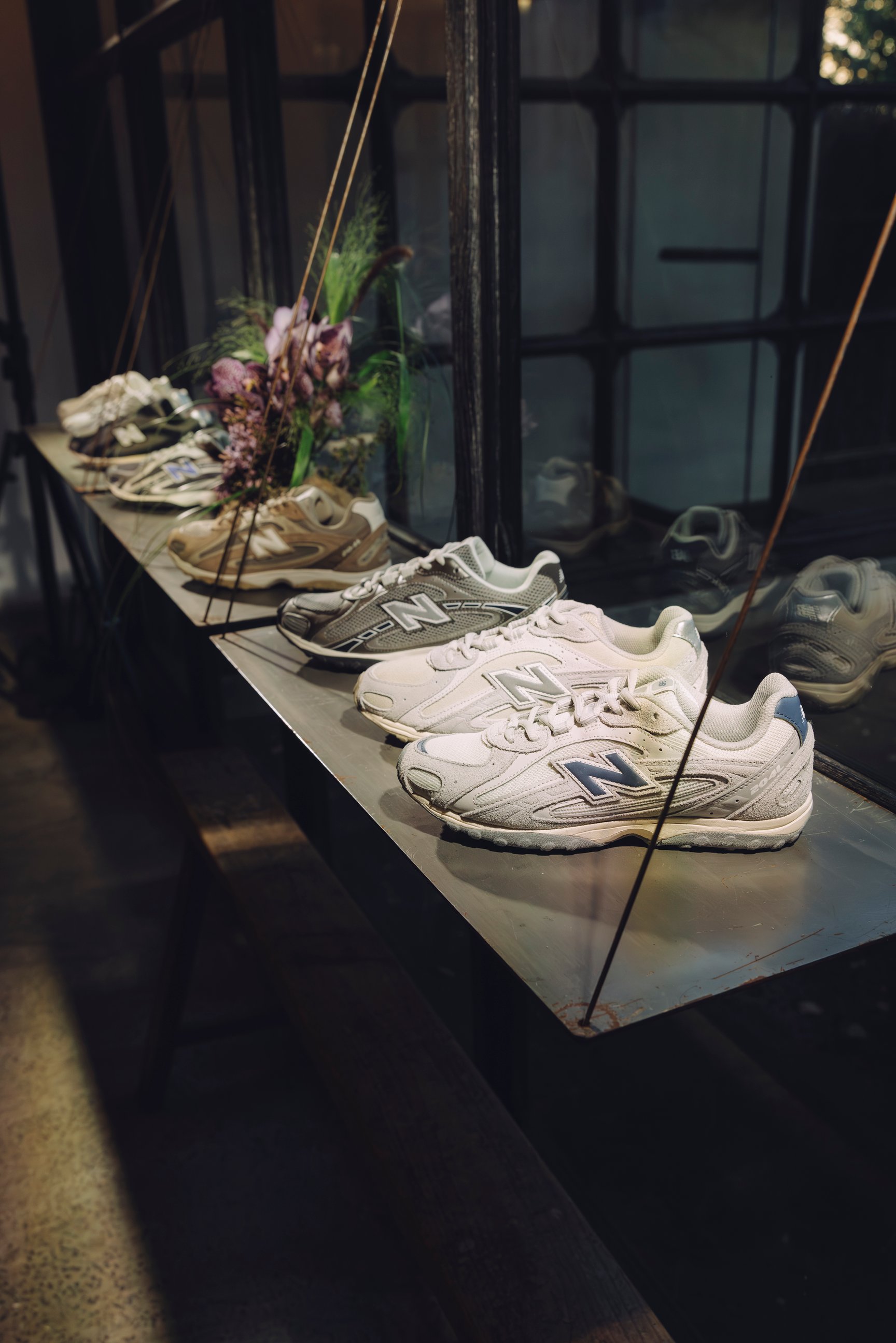 展示されたスニーカー