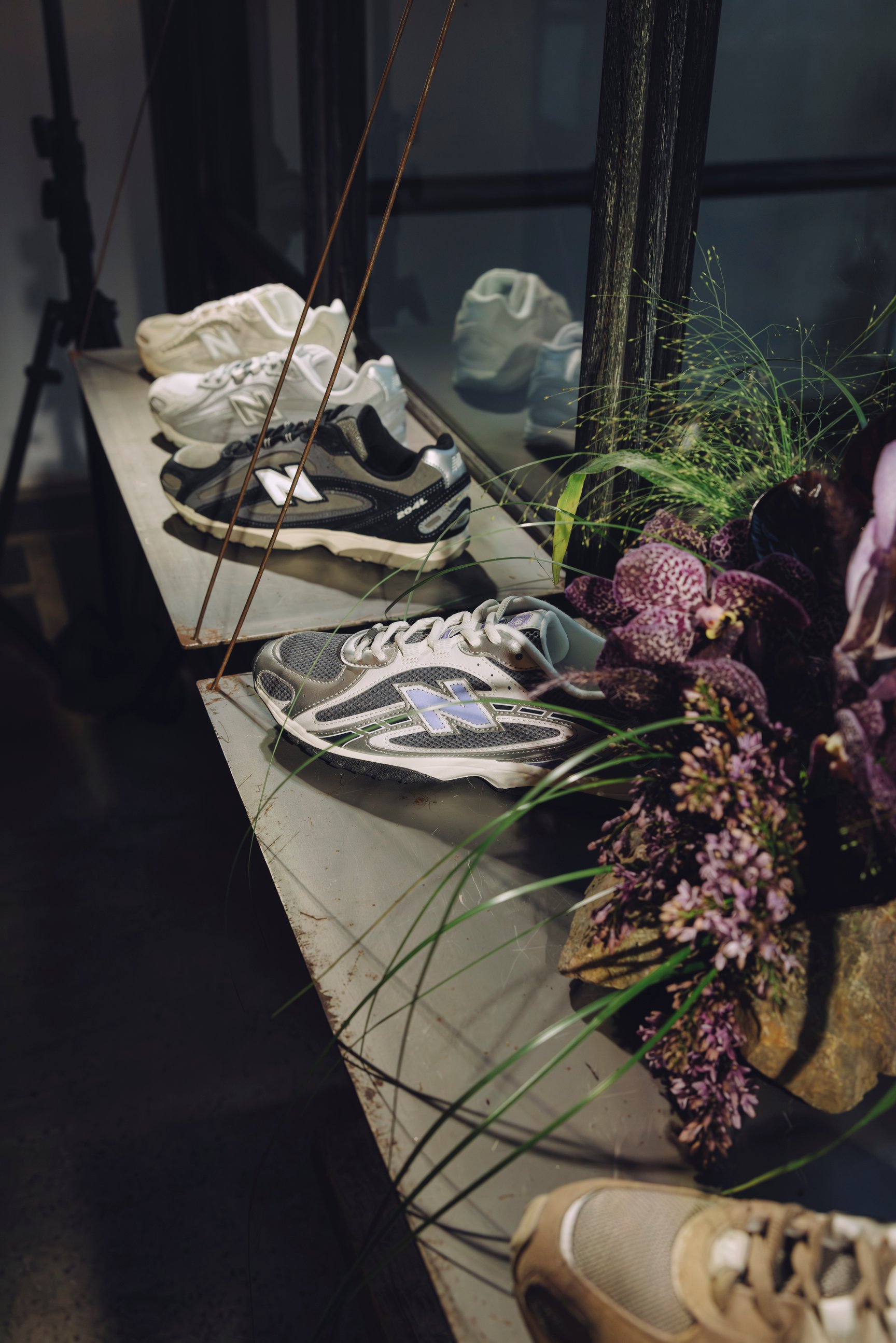 展示されたスニーカー